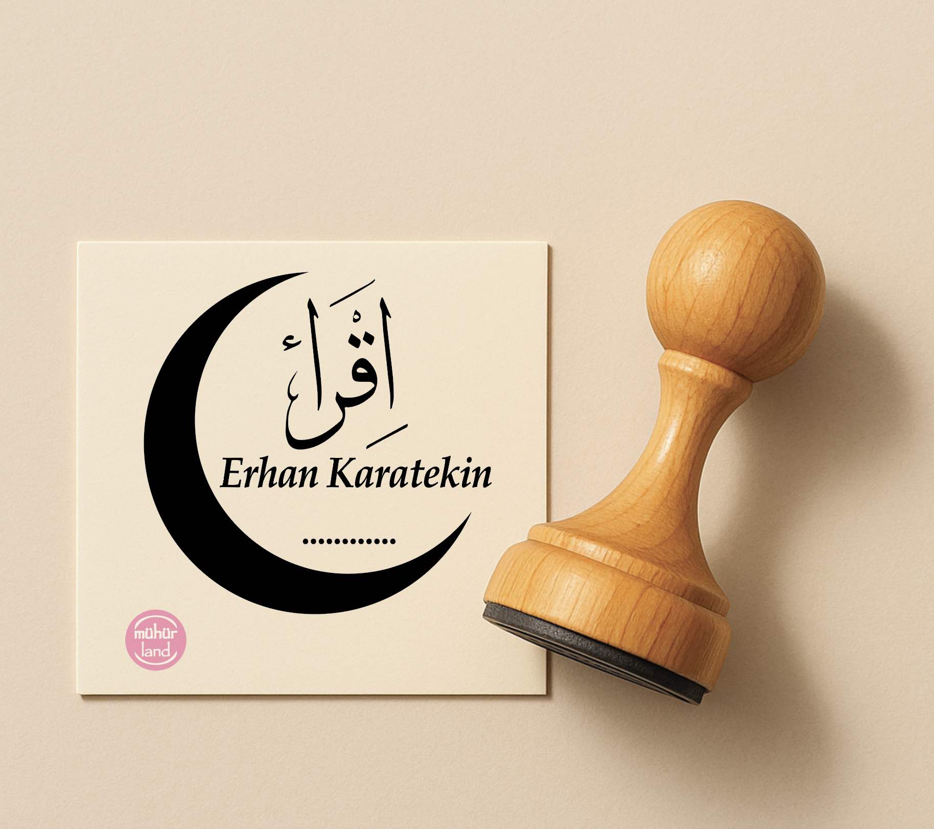 İkra – Hat Sanatı Temalı Kitap Mührü (IKR01)