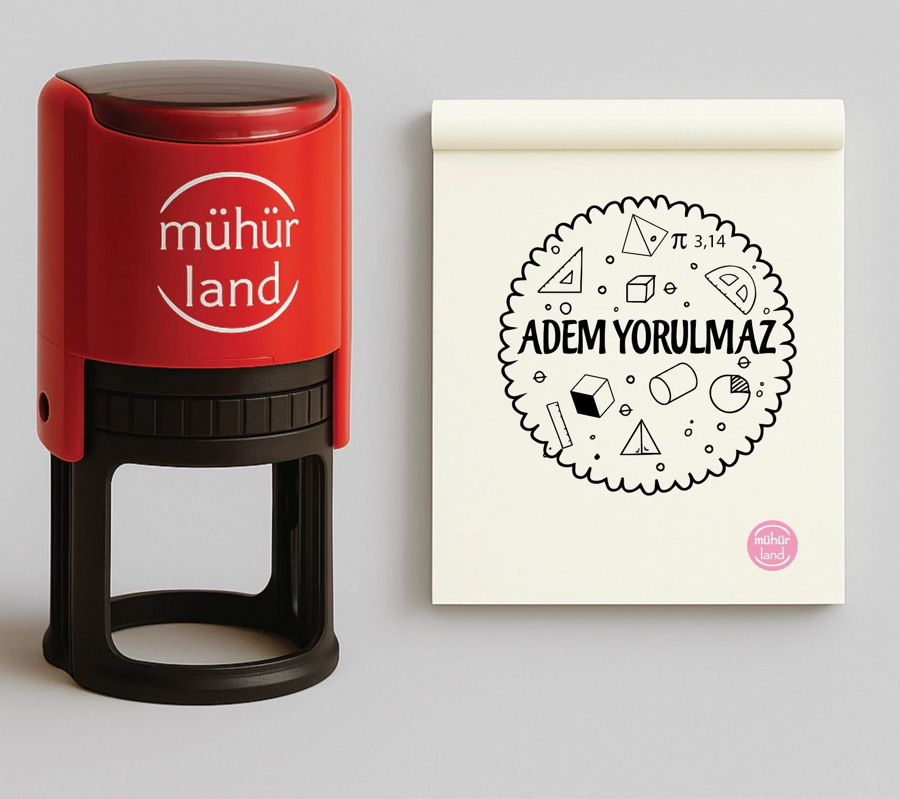 Matematik Öğretmeni Kaşesi Geometrik [BRA10]