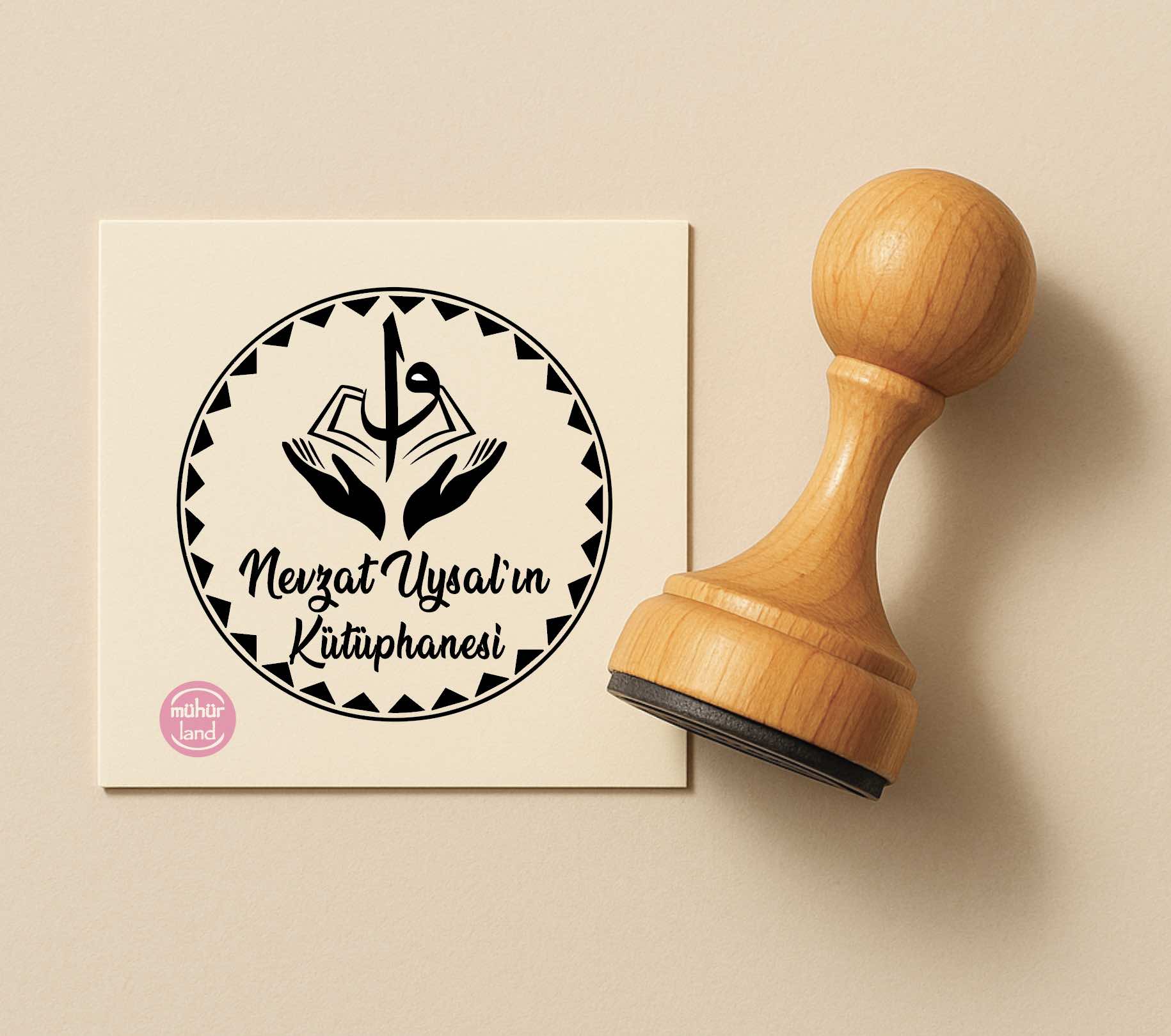 Vav Harfi ve Eller Kitap Mührü (Hat Temalı)