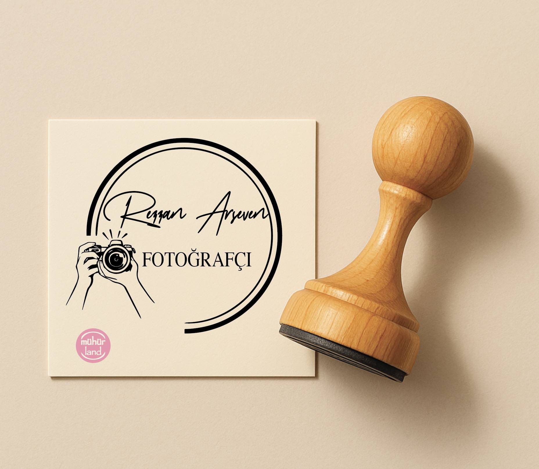 Fotoğrafçı Mührü – Kişiye Özel Tasarım (FOT01)