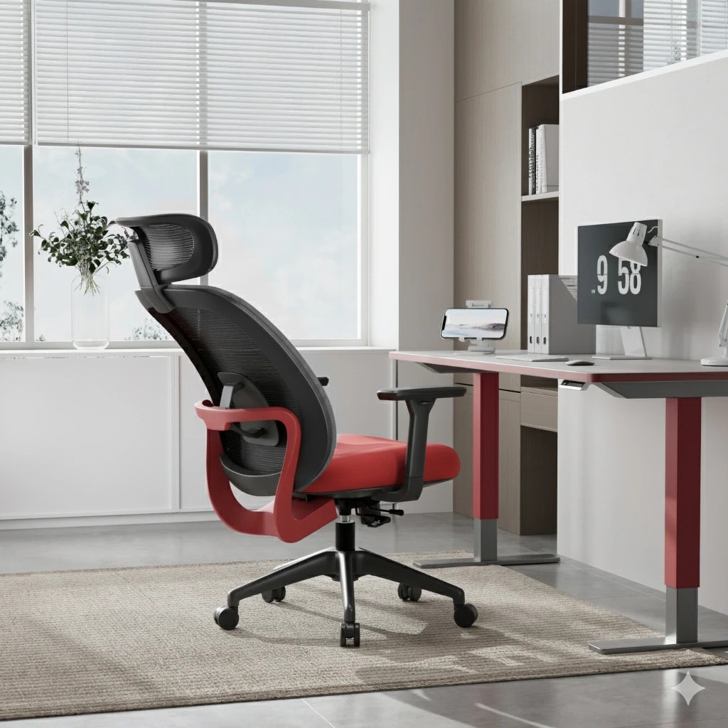 X100 Comfort Fileli Ofis ve Çalışma Sandalyesi Kırmızı