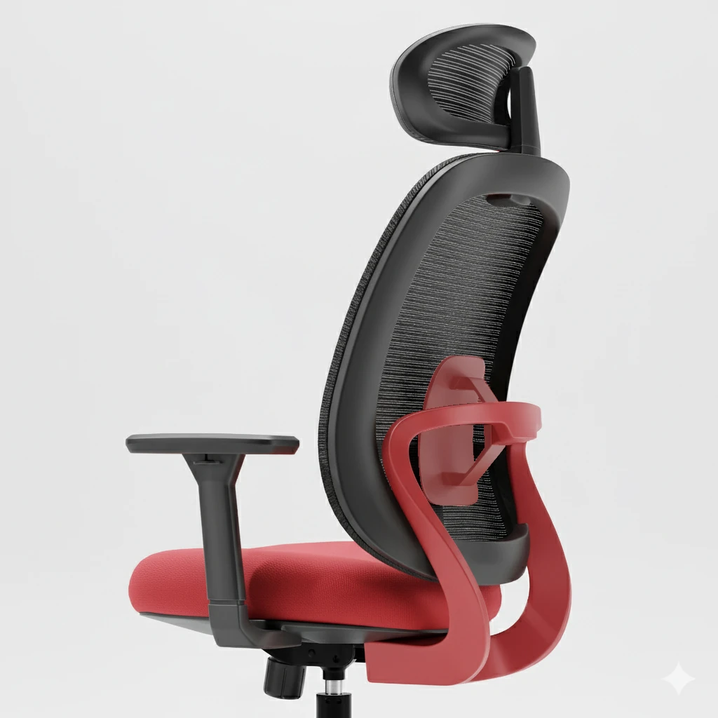 X100 Comfort Fileli Ofis ve Çalışma Sandalyesi Kırmızı