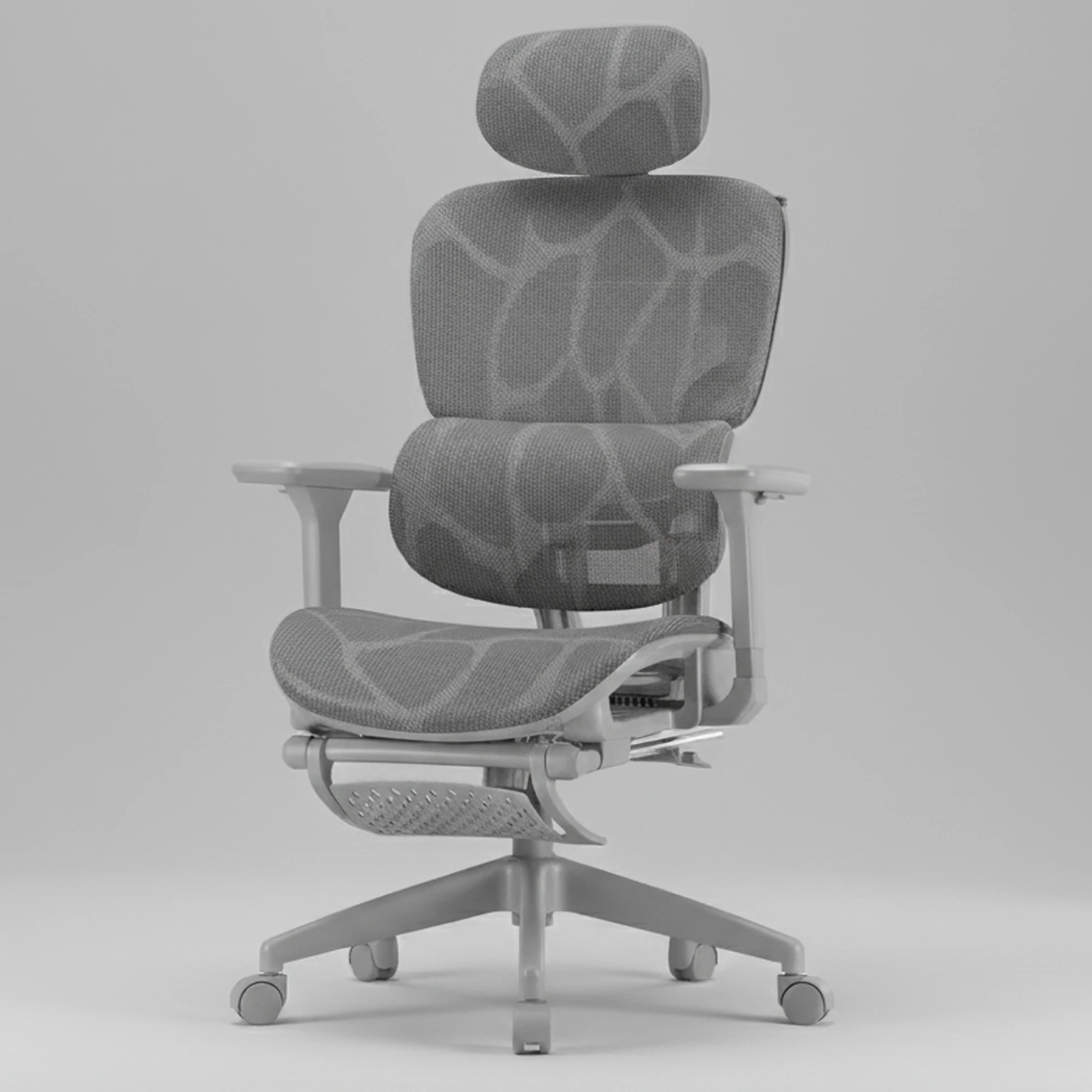 X200 Pro Fileli Ofis ve Çalışma Sandalyesi Ayak Uzatmalı Gri