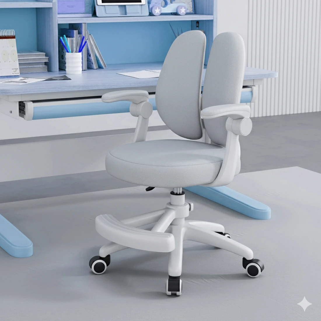 Puffy Çocuk Çalışma Sandalyesi Gri