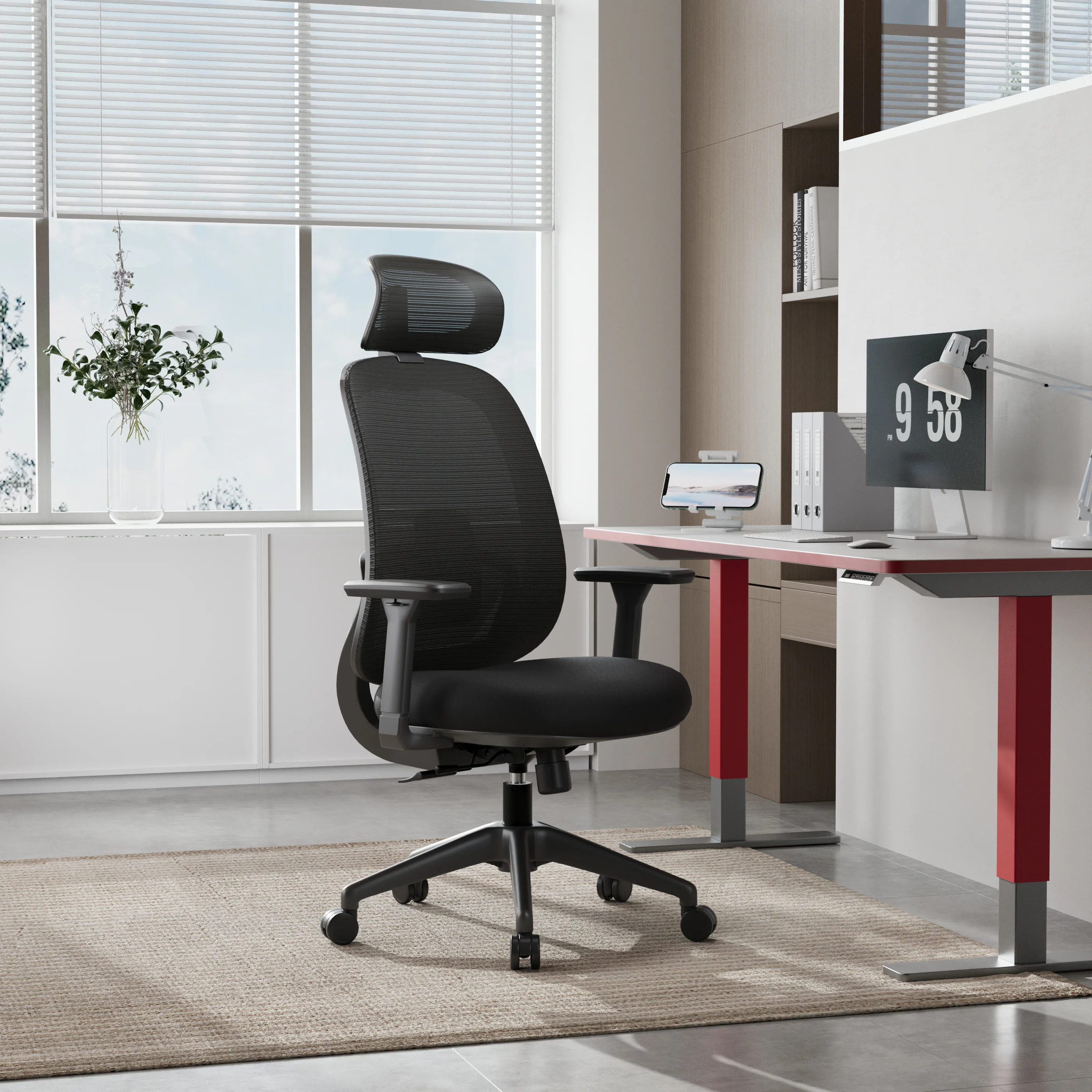 X100 Comfort Fileli Ofis ve Çalışma Sandalyesi Siyah