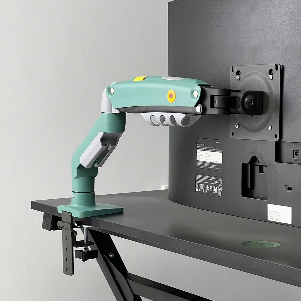 North Bayou NB F80 (2025 Yeni Model) Amortisörlü Tekli Monitör Standı Yeşil (17-32 İNÇ)-(2-9 KG)