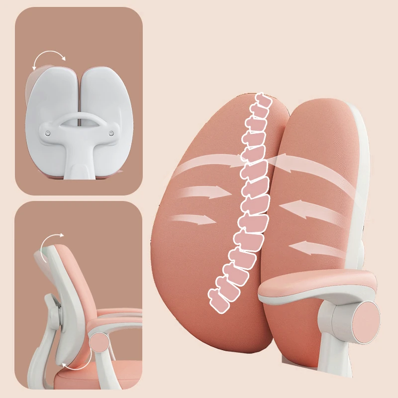 Puffy Çocuk Çalışma Sandalyesi Pembe