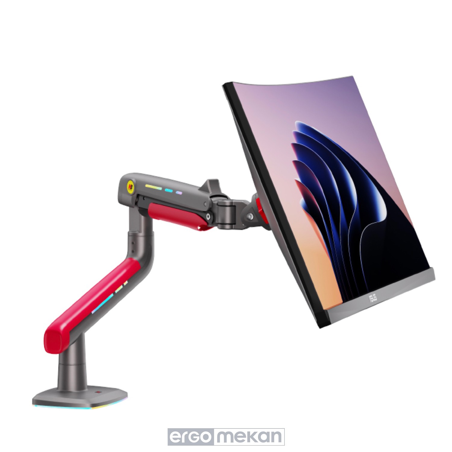 North Bayou NB L50 (2025 Yeni Model) Gaming RGB Monitör Standı (17-60 İnç)-(2-20 Kilo)