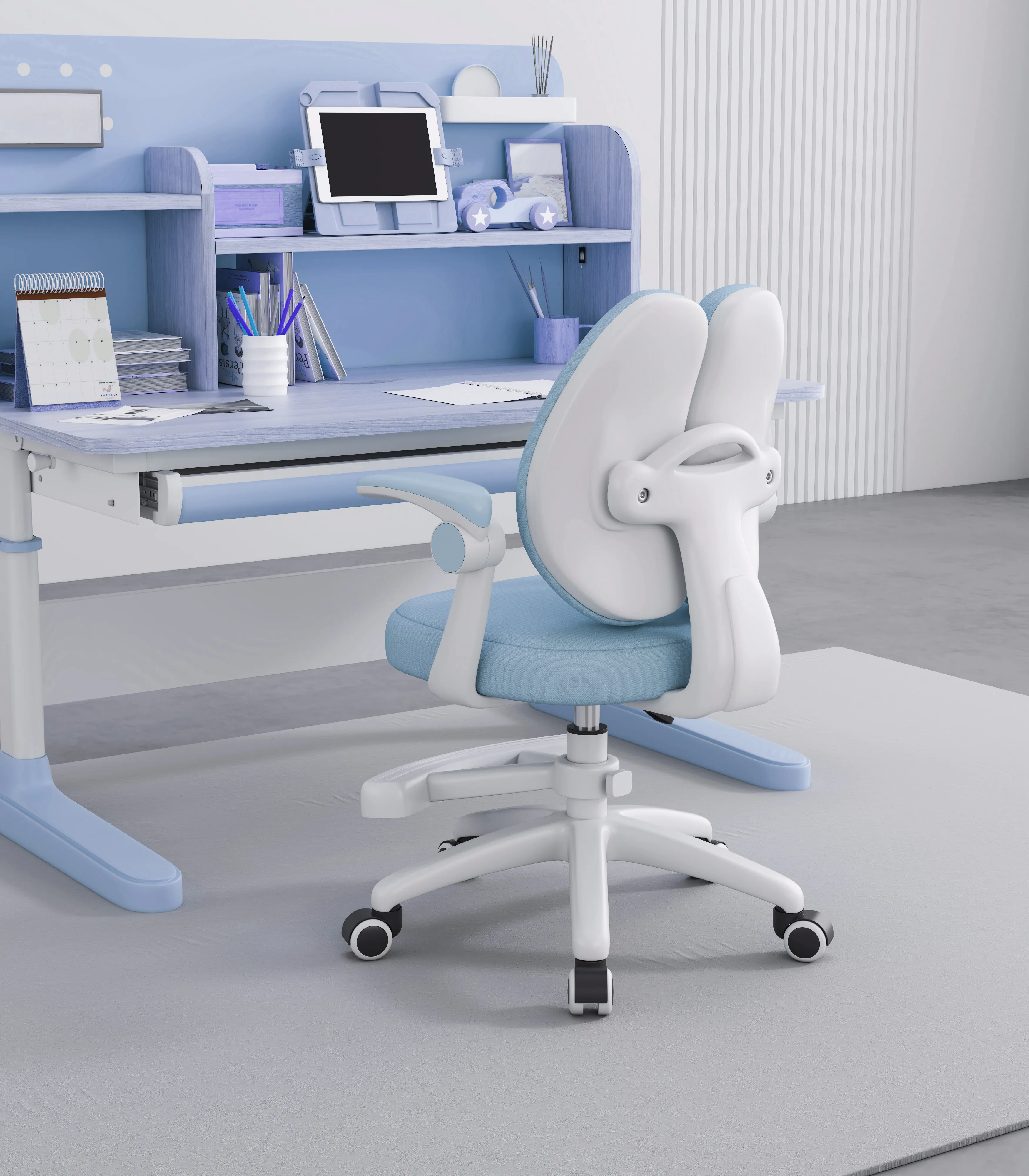 Puffy Çocuk Çalışma Sandalyesi Mavi