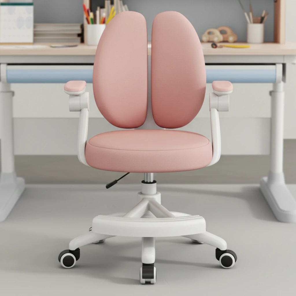 Puffy Çocuk Çalışma Sandalyesi Pembe