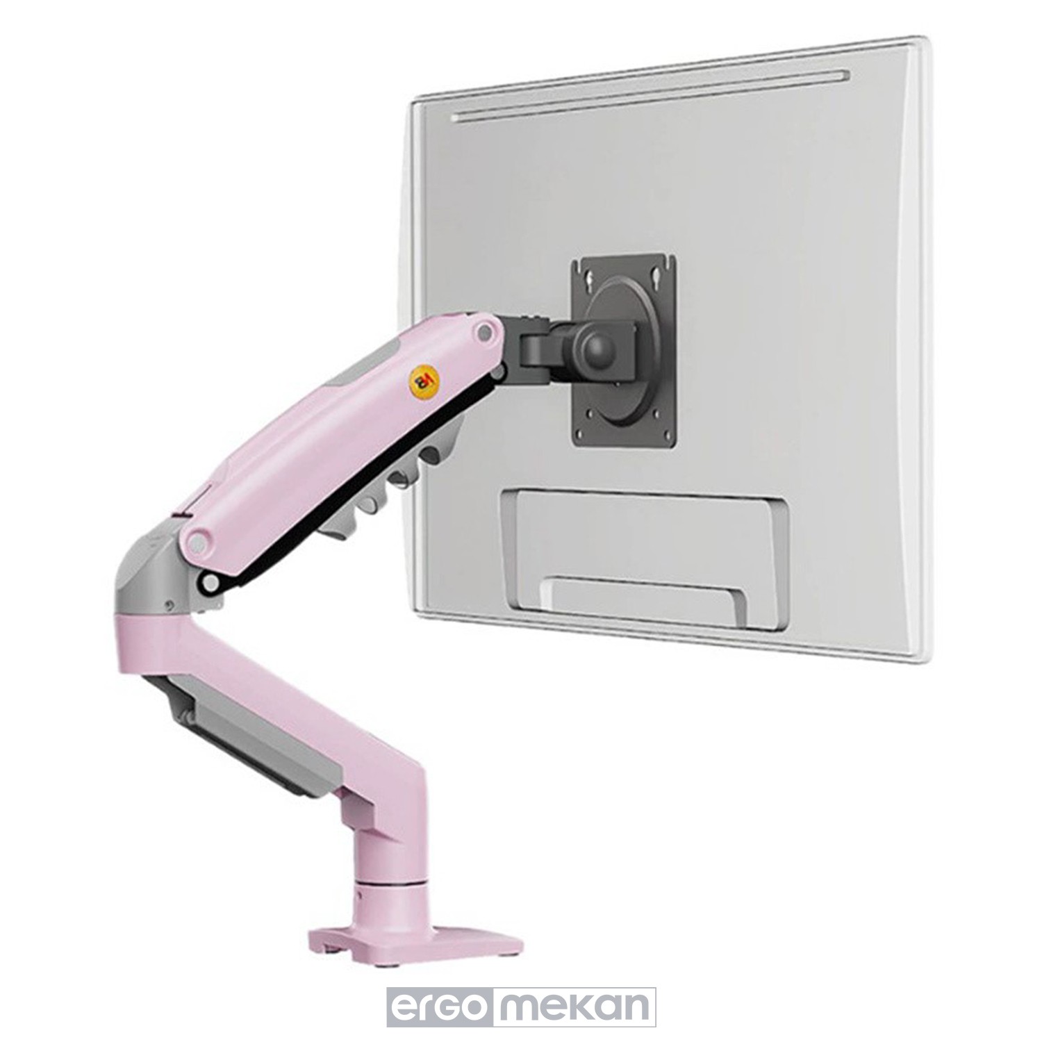 North Bayou NB F80 (2025 Yeni Model) Amortisörlü Tekli Monitör Standı Pembe (17-32 İNÇ)-(2-9 KG)