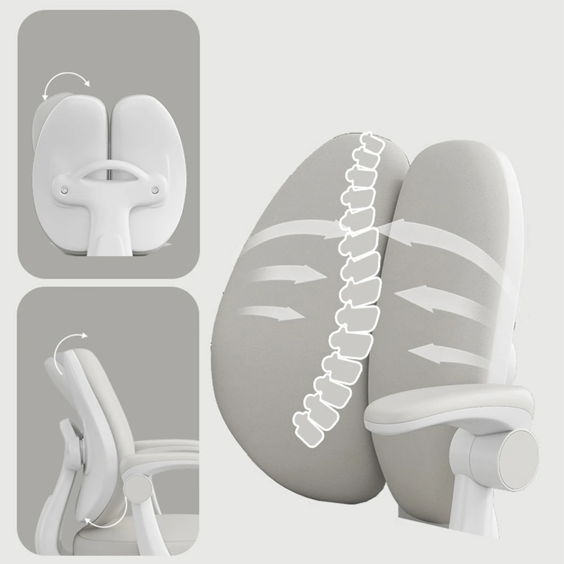 Puffy Çocuk Çalışma Sandalyesi Gri