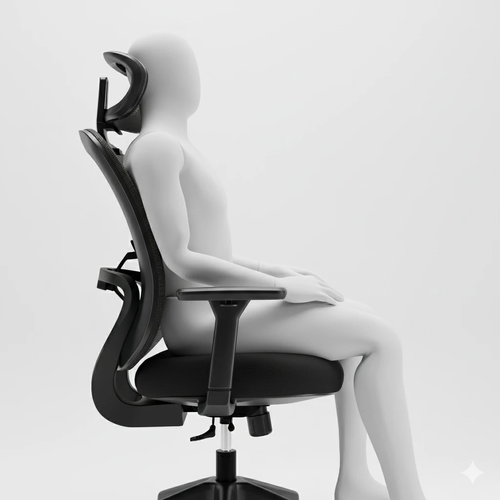 X100 Comfort Fileli Ofis ve Çalışma Sandalyesi Siyah