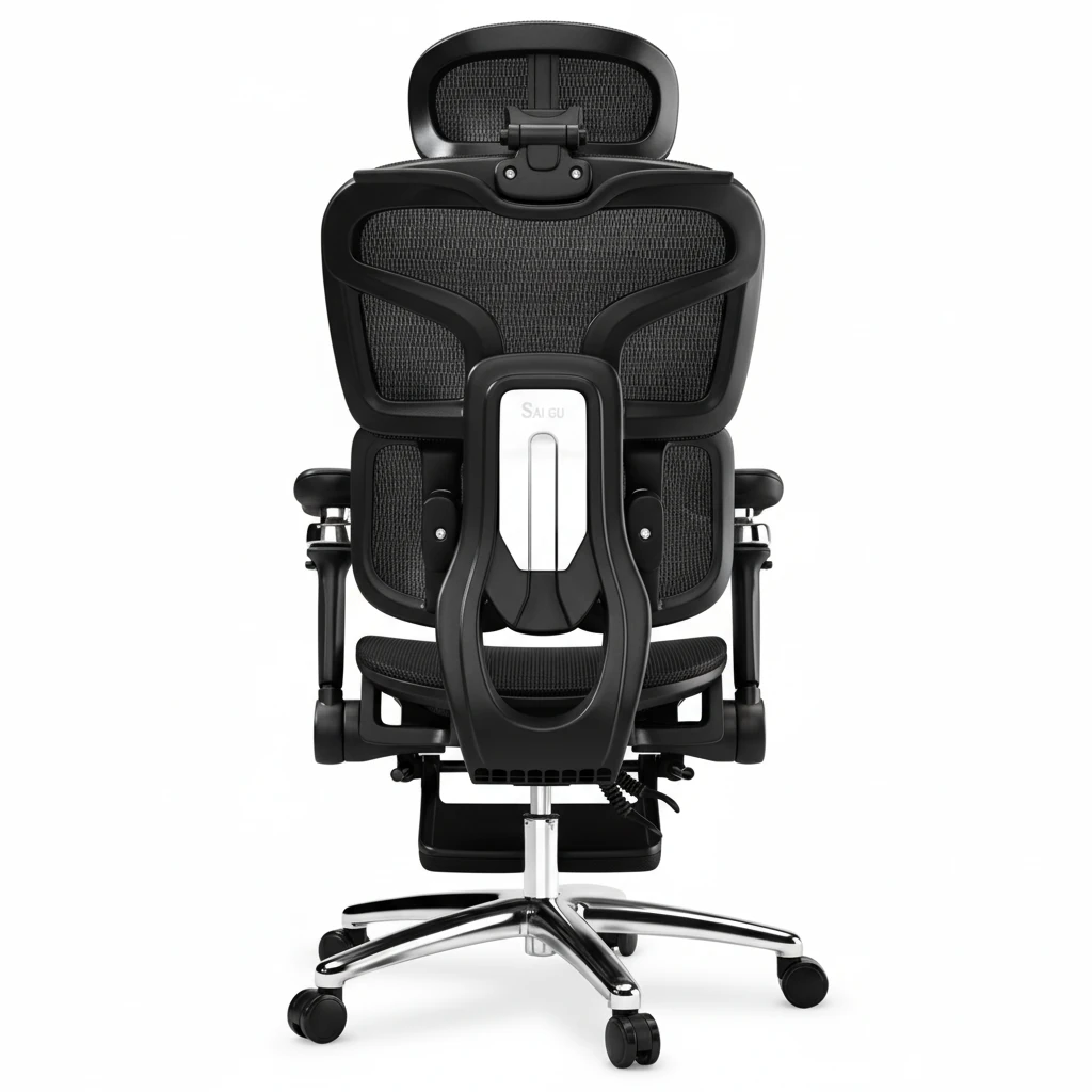 X300 Ergo Fileli Ofis ve Çalışma Sandalyesi Ayak Uzatmalı Siyah