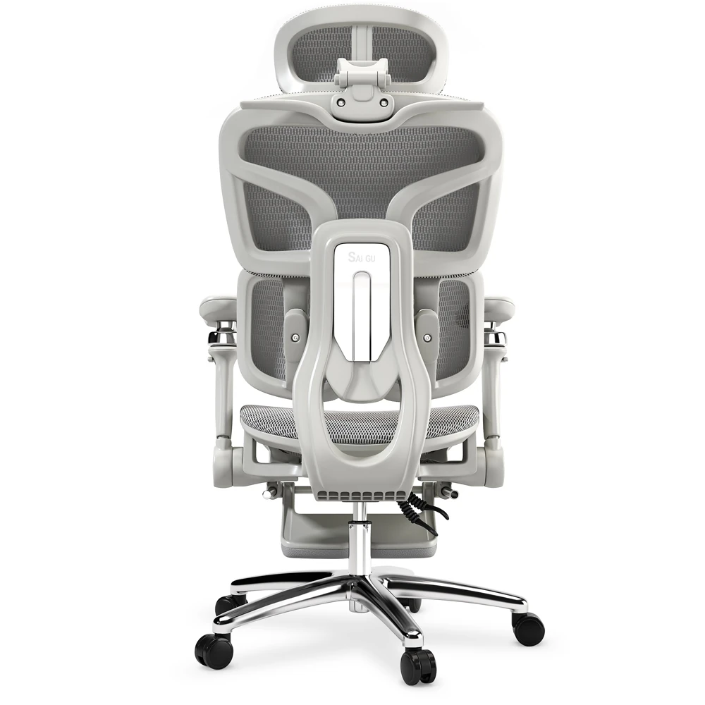 X300 Ergo Fileli Ofis ve Çalışma Sandalyesi Ayak Uzatmalı Gri