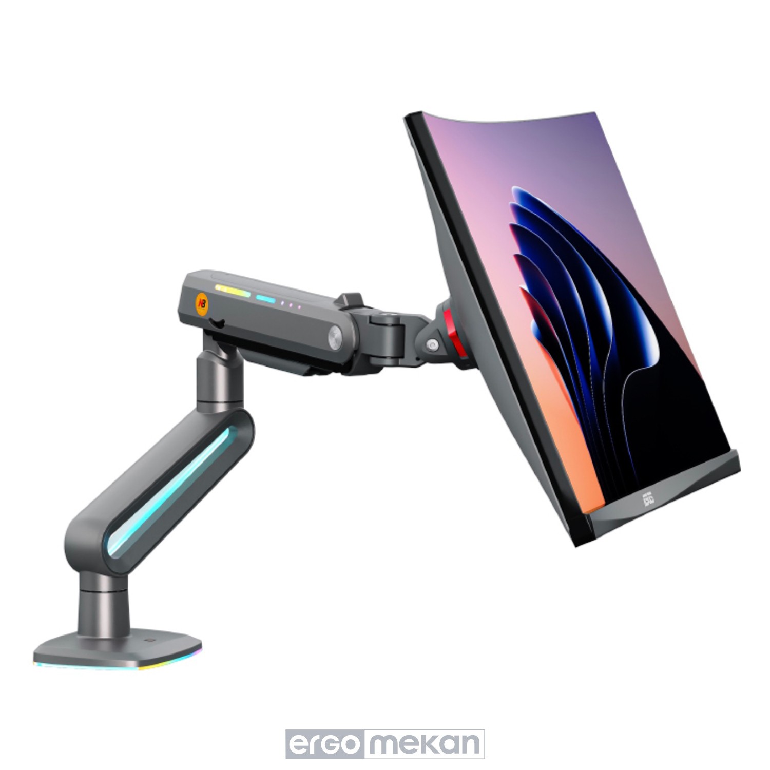 North Bayou NB F6 (2025 Yeni Model) Gaming RGB Monitör Standı (17-60 İnç)-(2-20 Kilo)