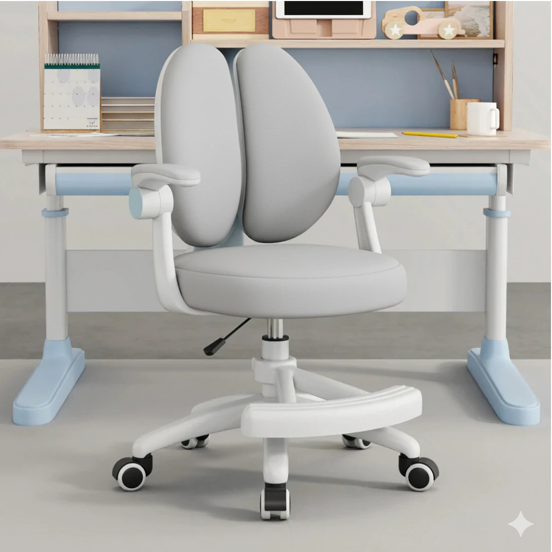 Puffy Çocuk Çalışma Sandalyesi Gri