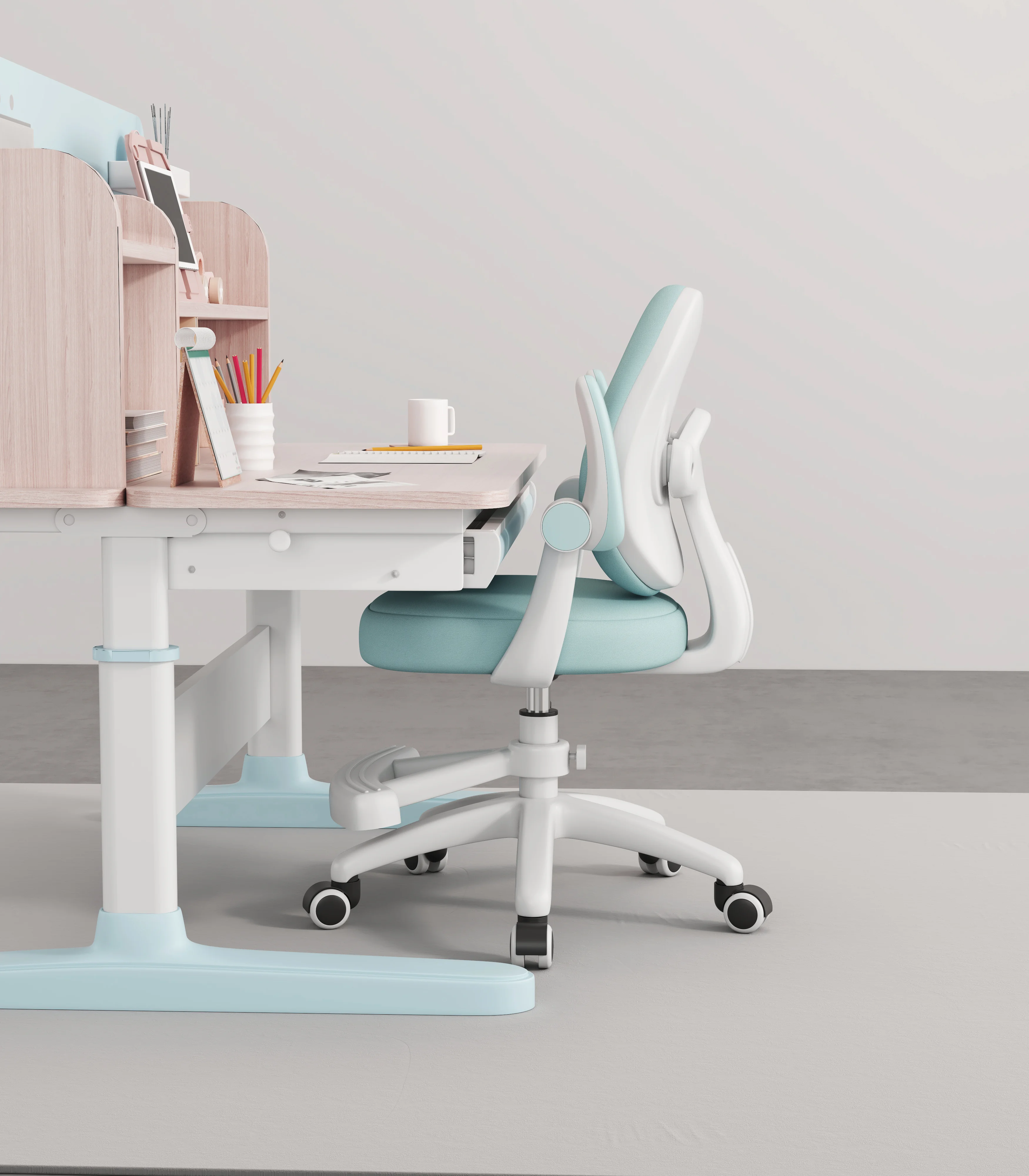 Puffy Çocuk Çalışma Sandalyesi Mavi