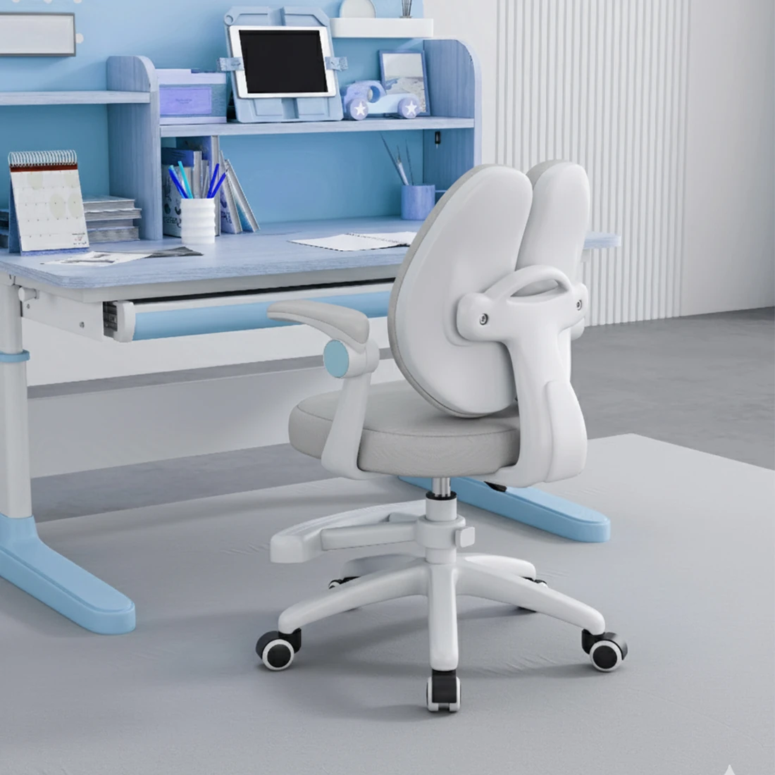 Puffy Çocuk Çalışma Sandalyesi Gri