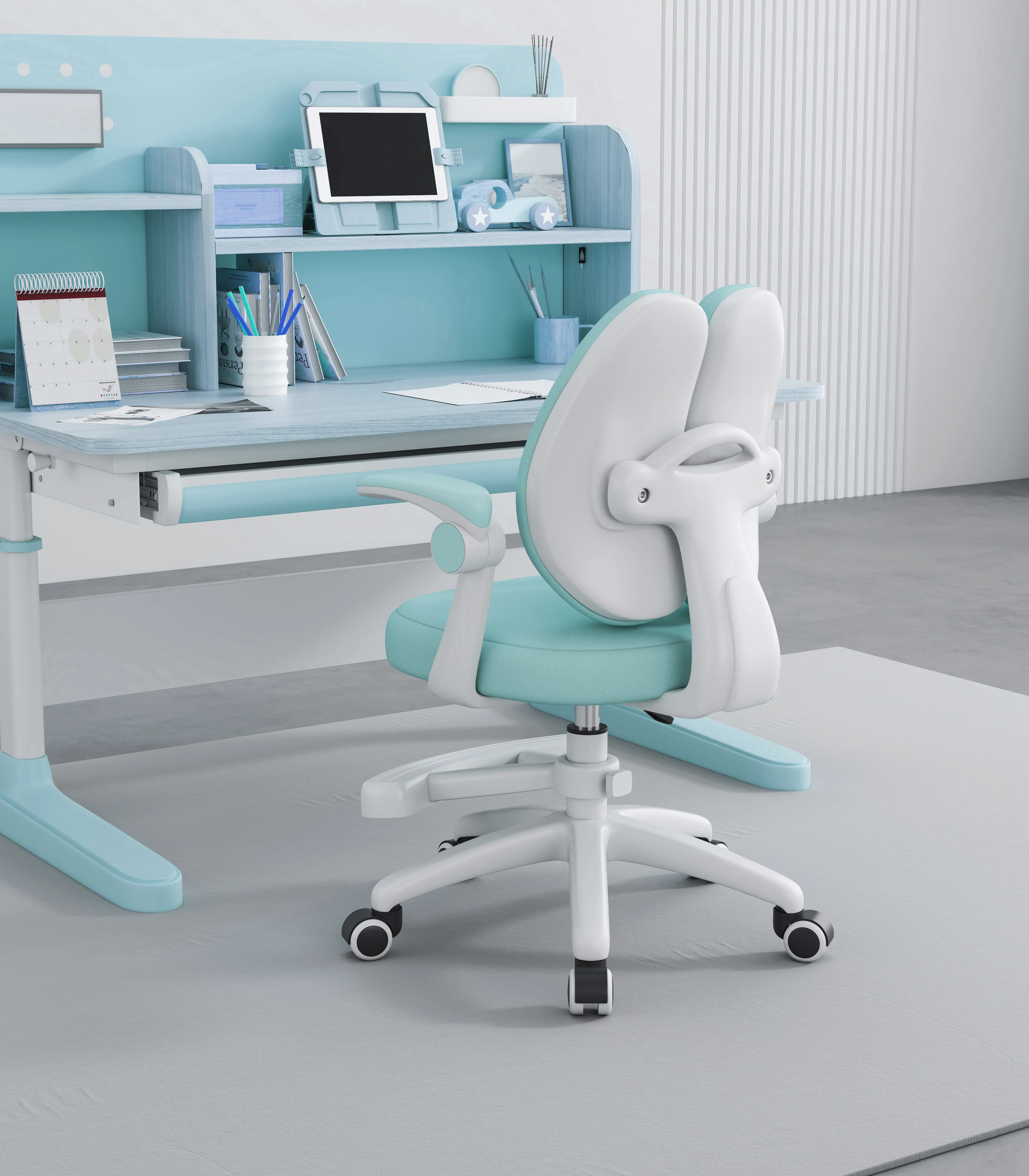 Puffy Çocuk Çalışma Sandalyesi Mavi