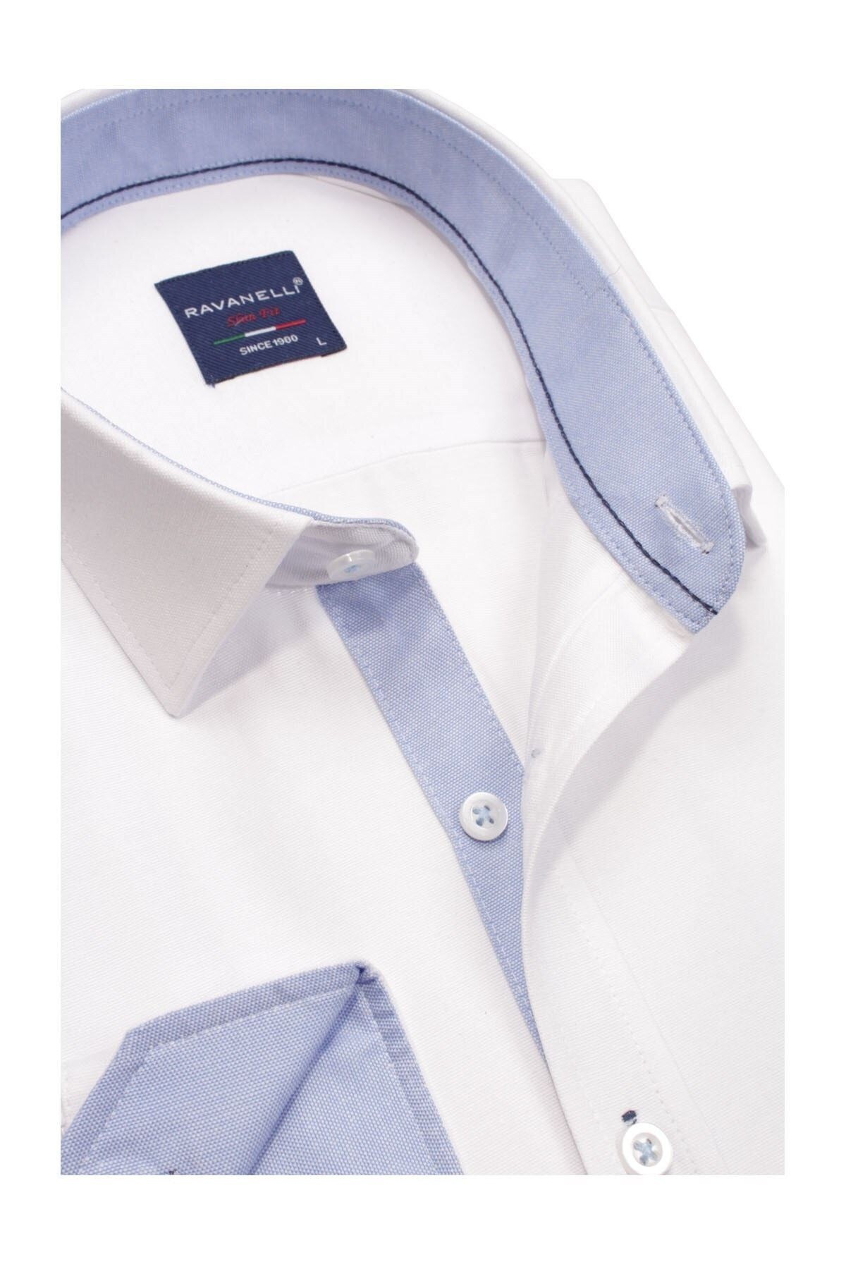 Slim Fit Şambre Uzun Kol Gömlek