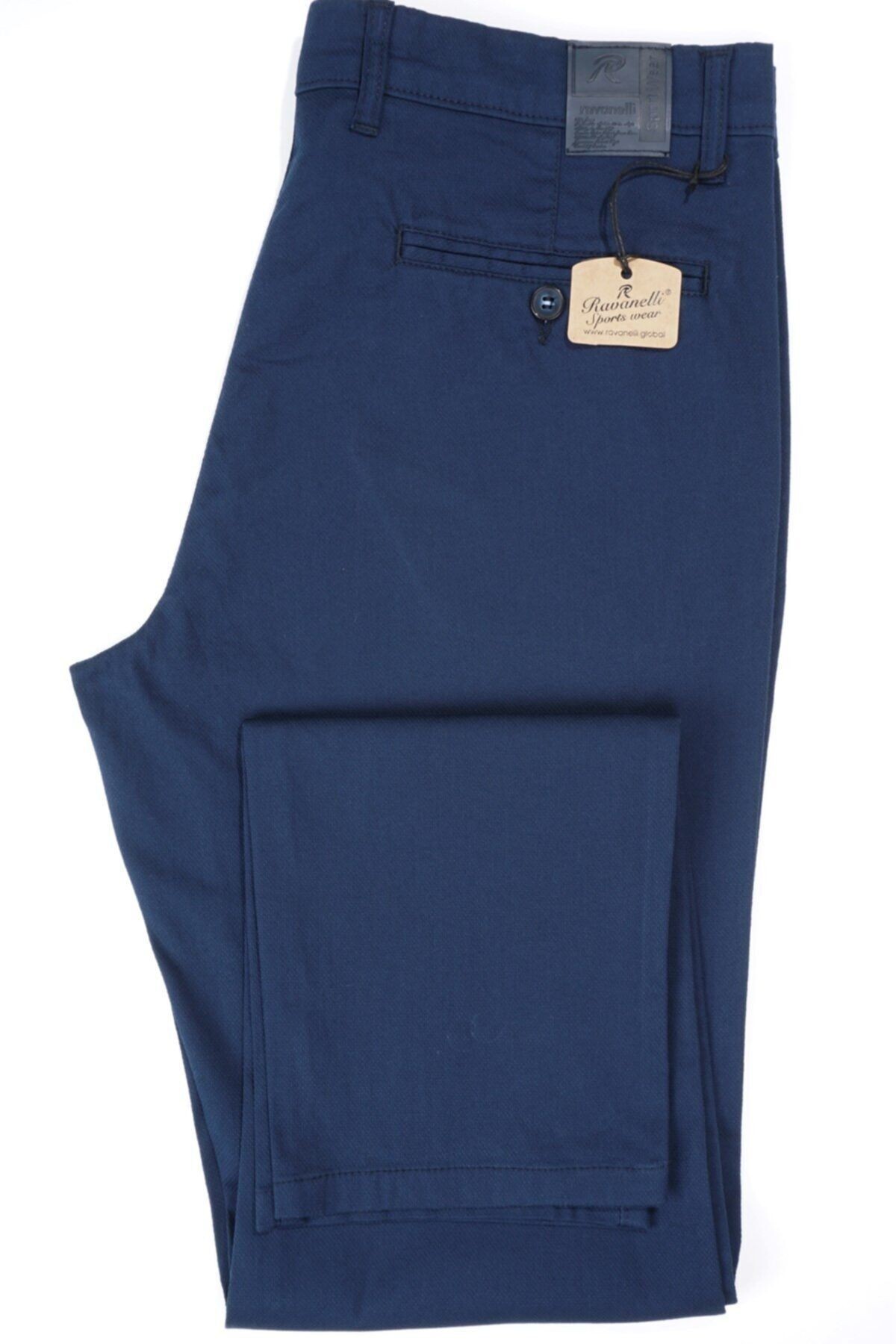 Erkek Lacivert Regular Fıt Gabardin Pantolon