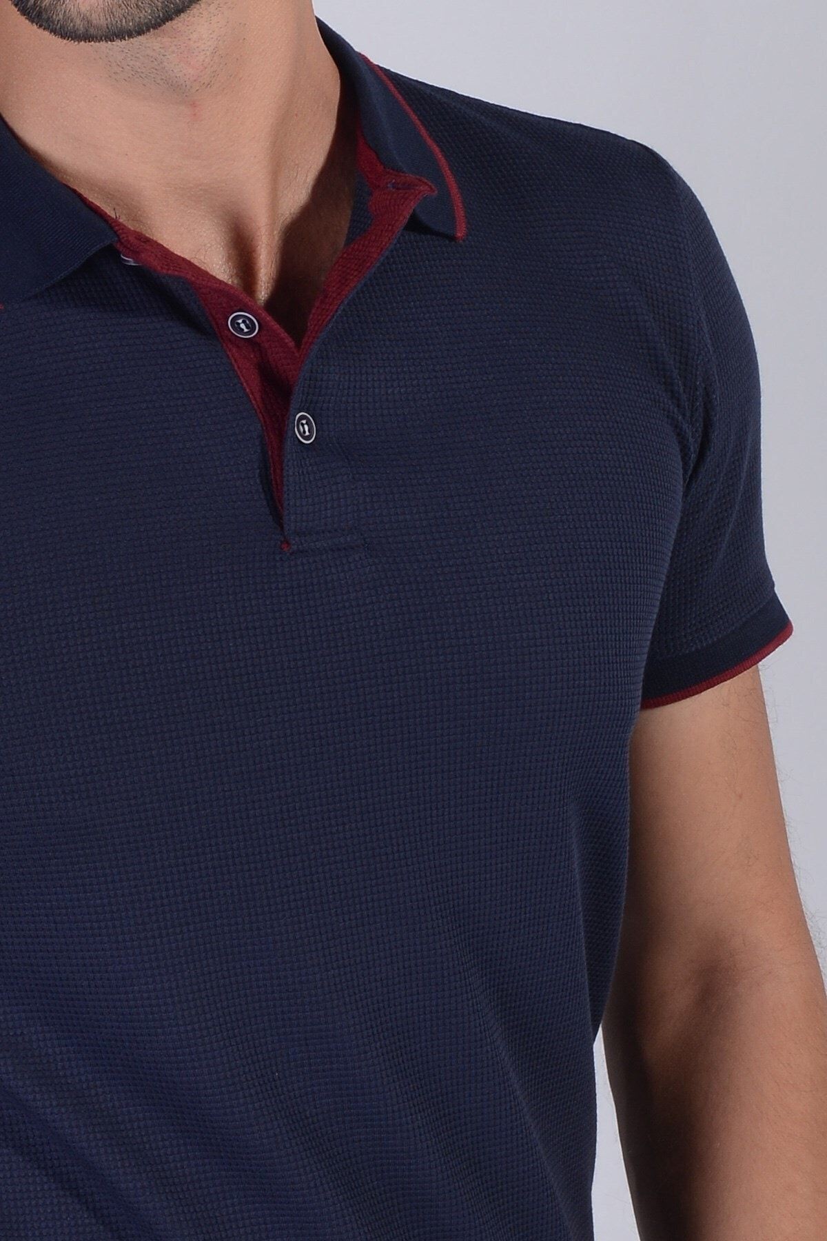 Erkek Lacivert Polo Yaka T Shirt