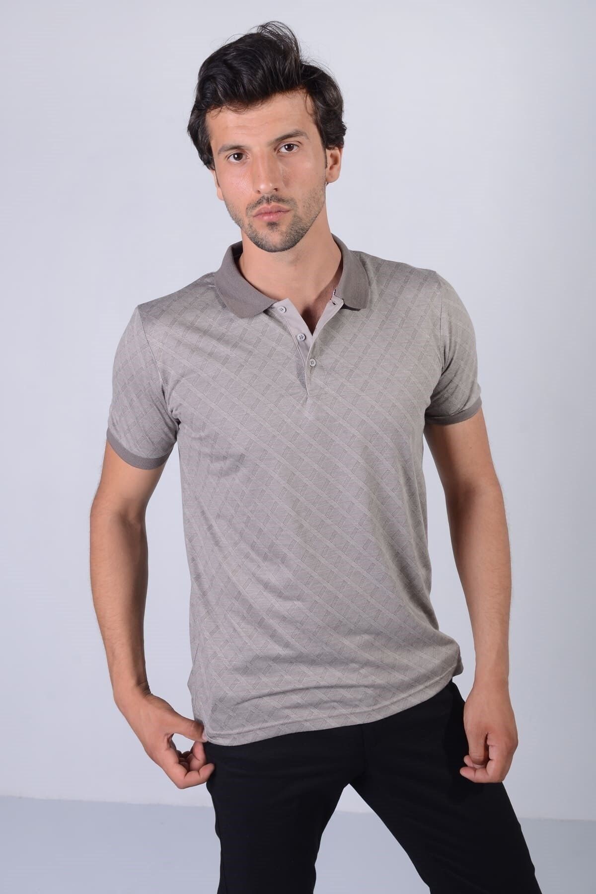 Jakarlı Viscon T-shirt