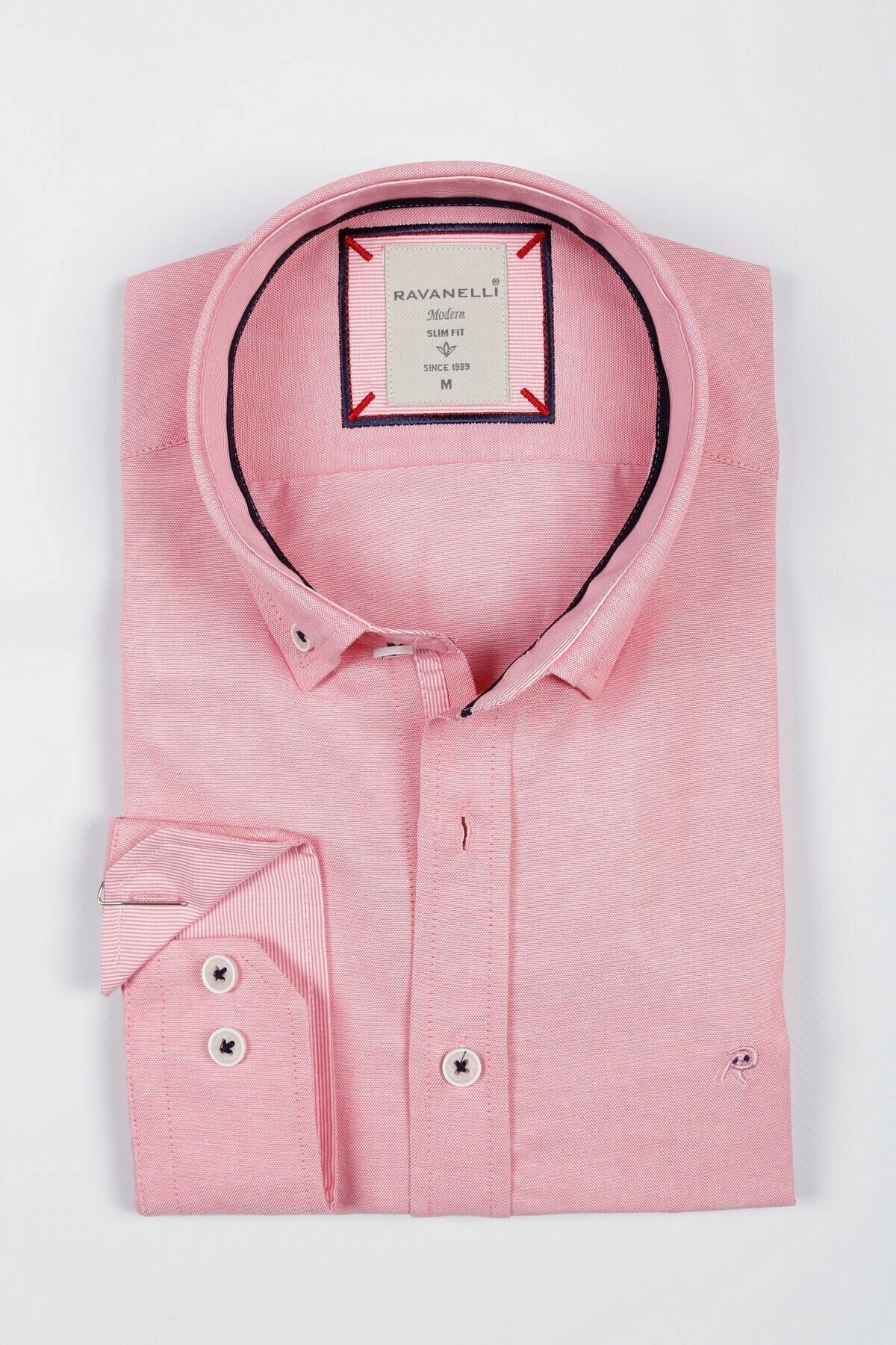 Pembe Slim Fit Gömlek