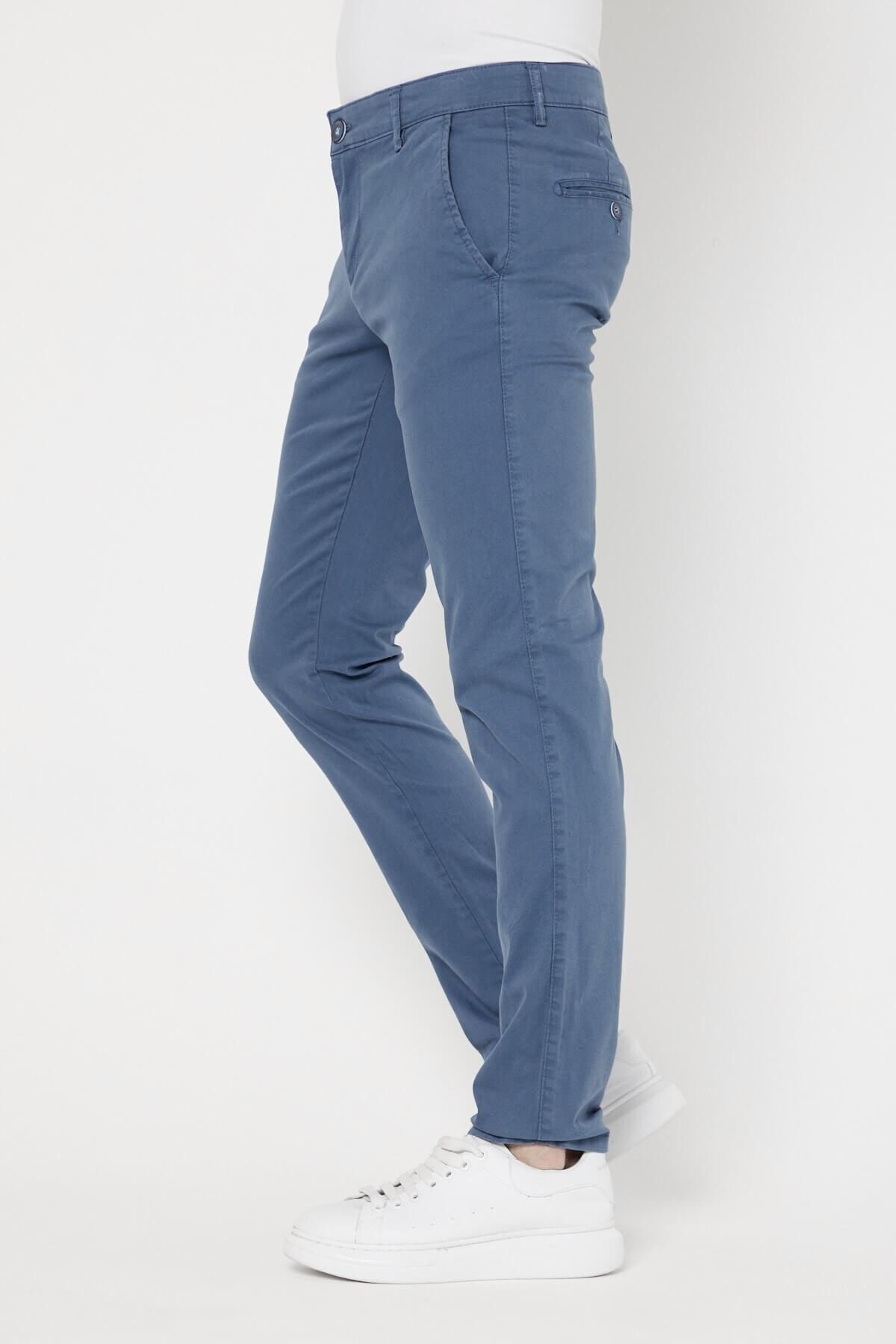 Parlement Gabardin Chıno Yan Cepli Keten Regular Fit Pantolon