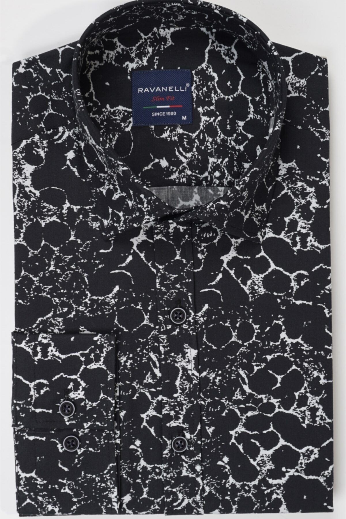 Slim Fit Dijital Baskılı Erkek Gömlek