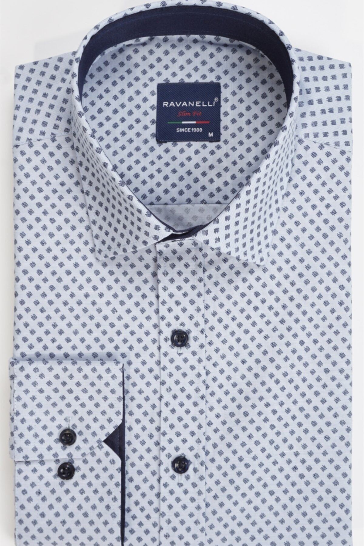 Erkek Slim Fit Baskılı Gömlek