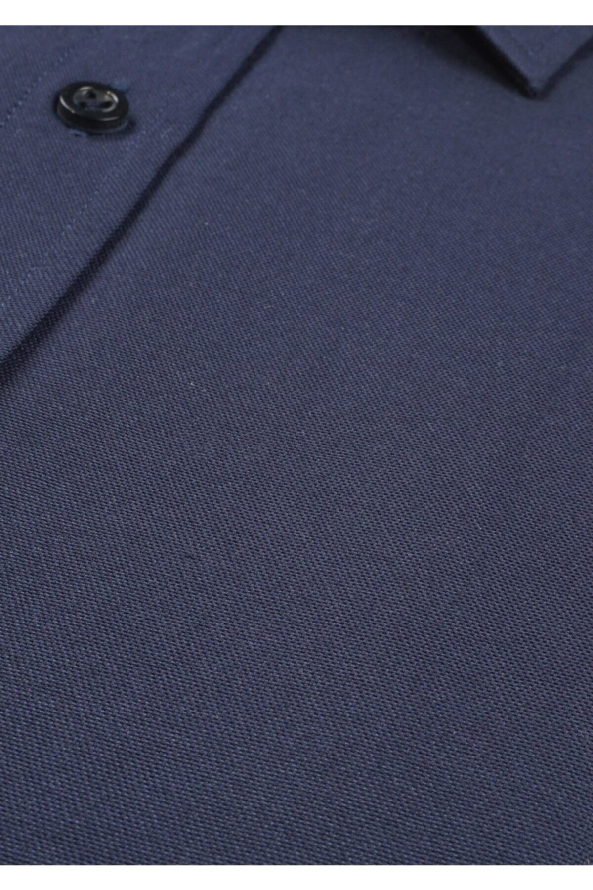 Erkek Lacivert Regular Fit Şamre Ve Oxford Gömlek