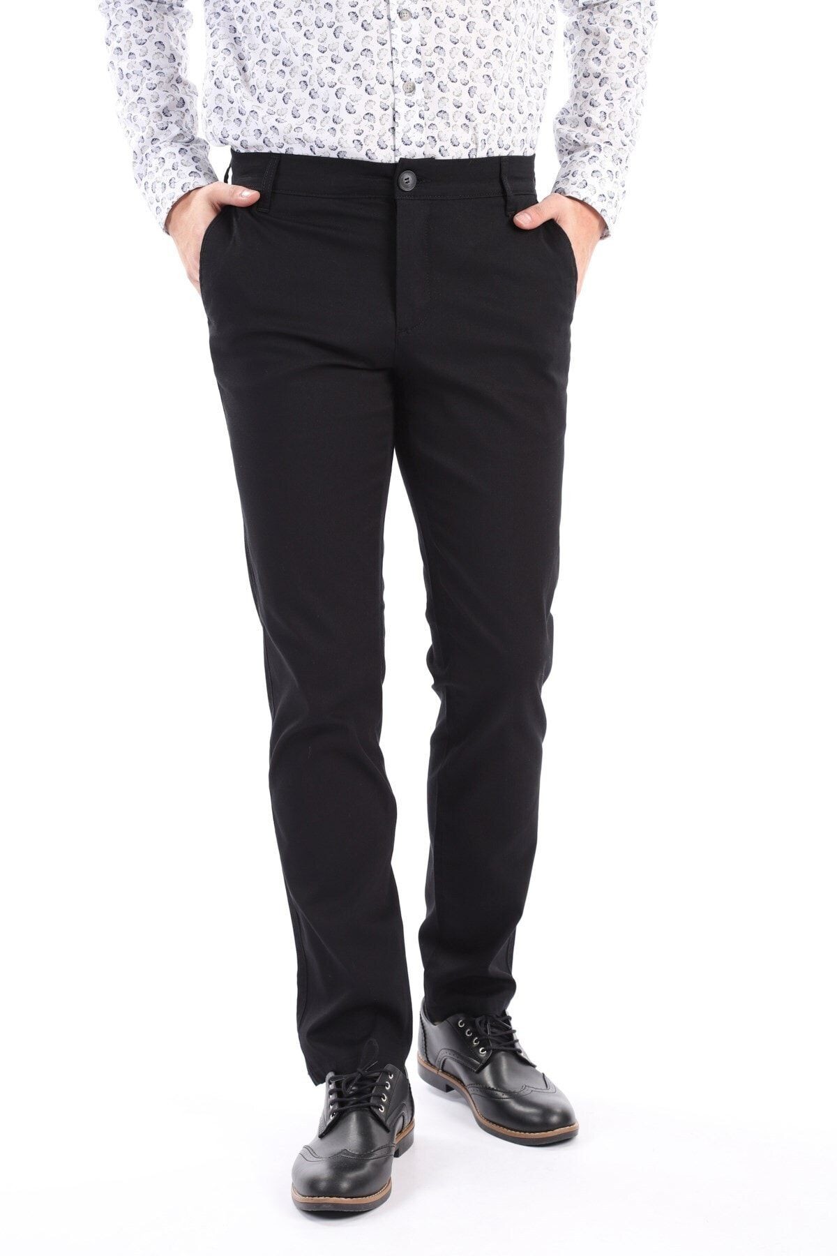Erkek Lacivert Chıno Regular Fit Pantolon