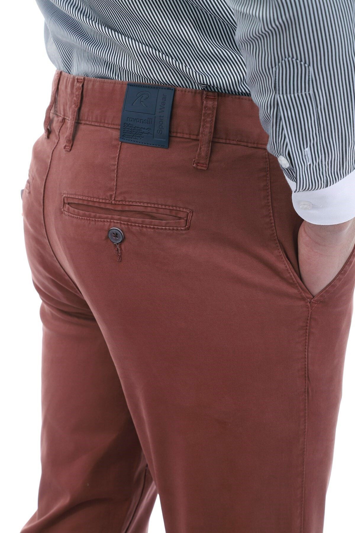Gül Kurusu Chıno Slim Fit Pantolon