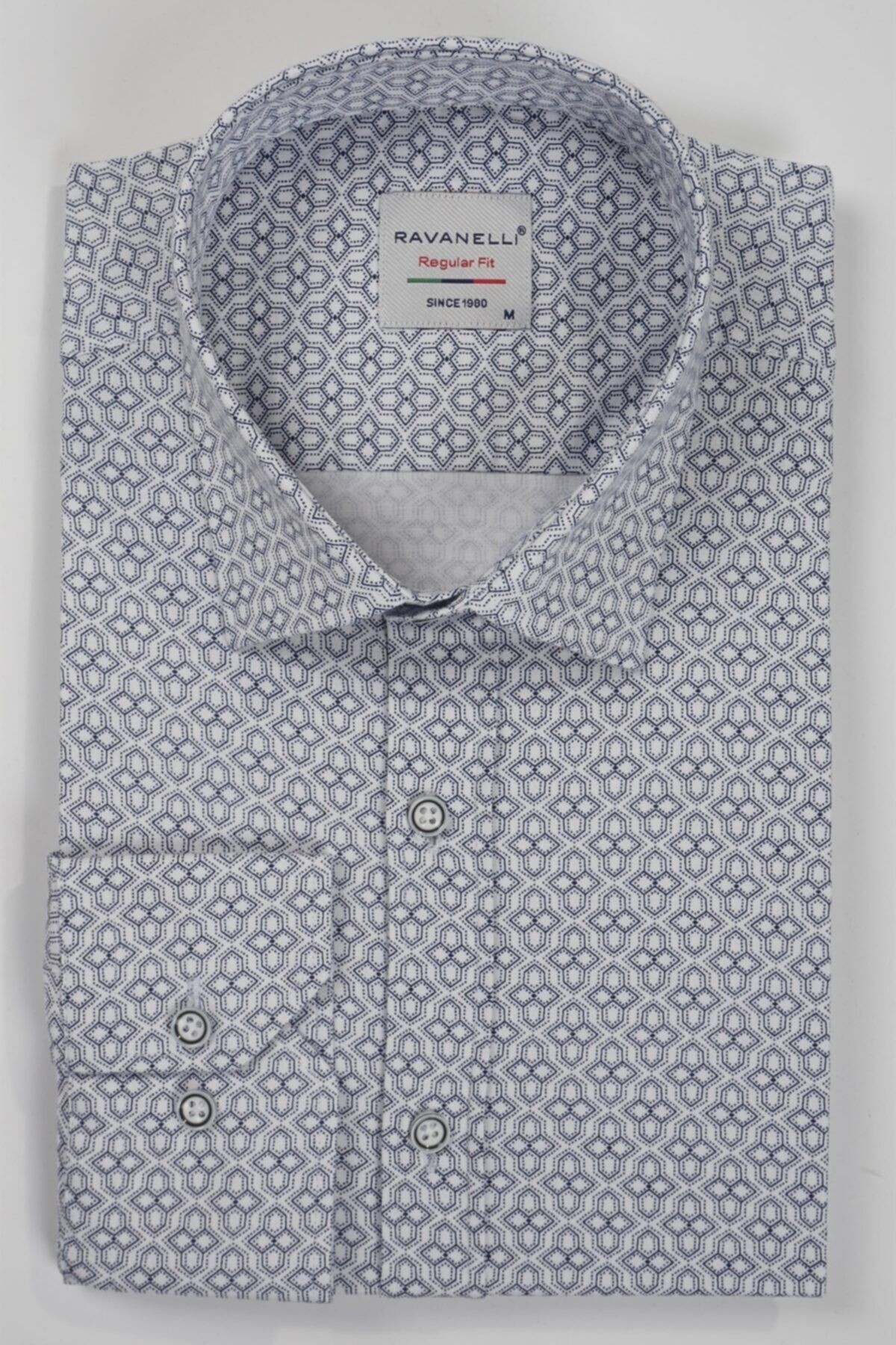 Erkek Regular Fit Dijital Baskılı Desenli Gömlek