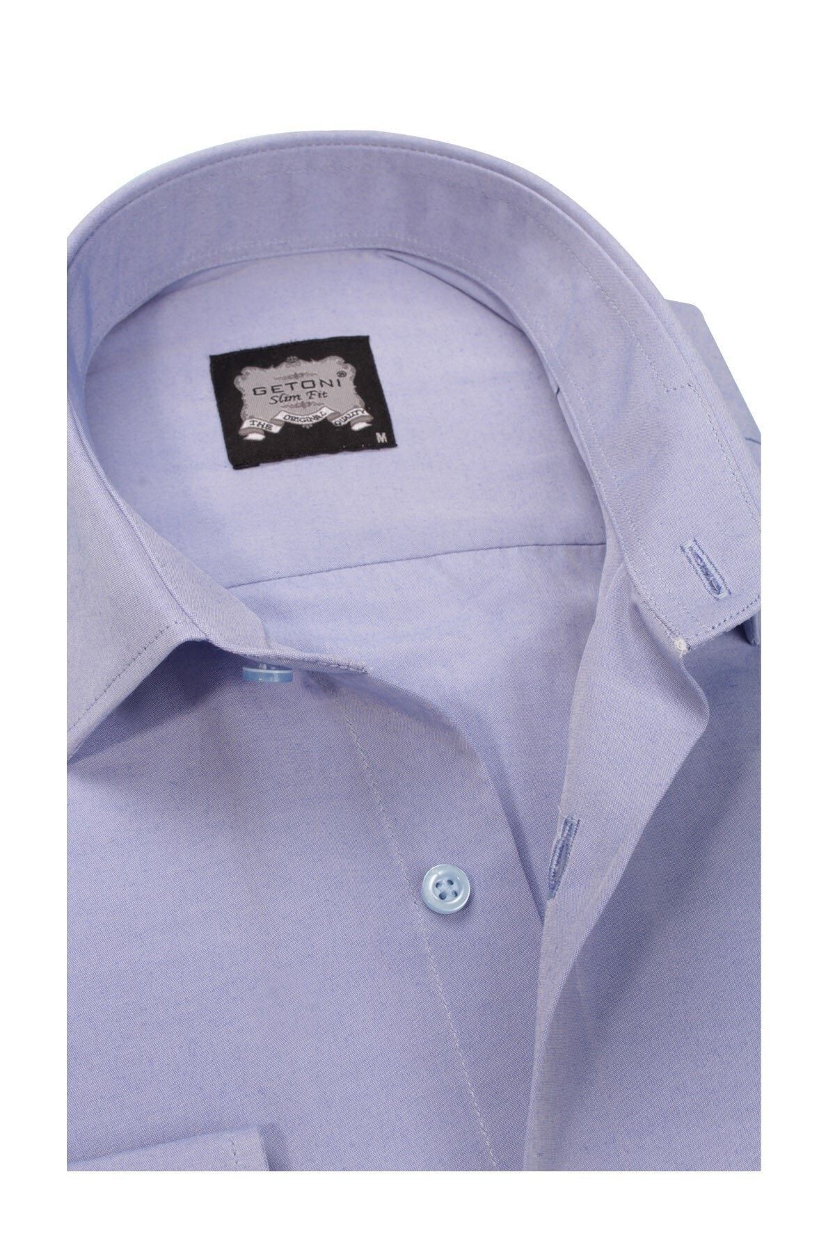Slim Fit Armürlü Erkek Gömlek