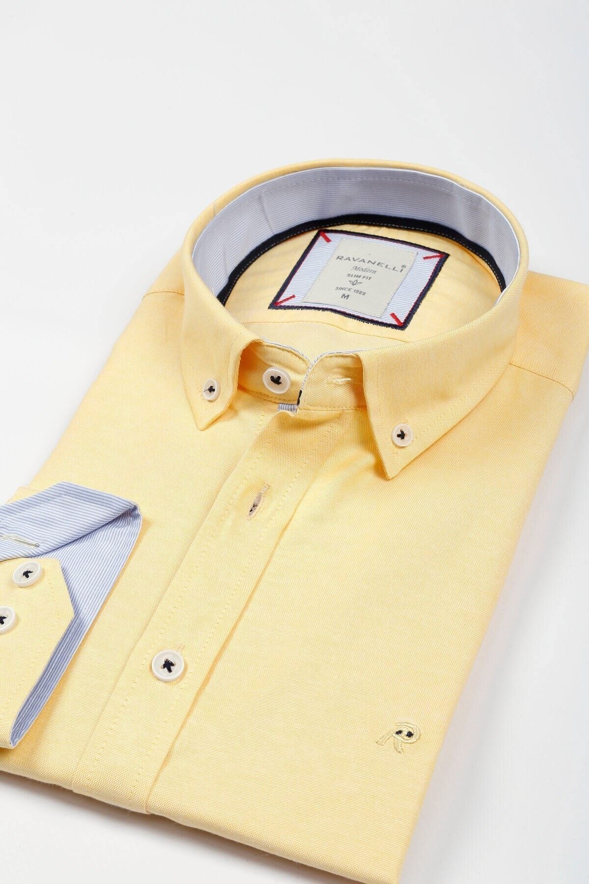 Sarı Slim Fit Gömlek