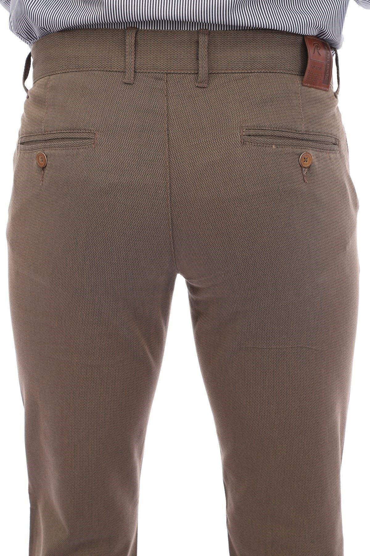 Erkek Kahverengi Chıno Regular Fit Pantolon