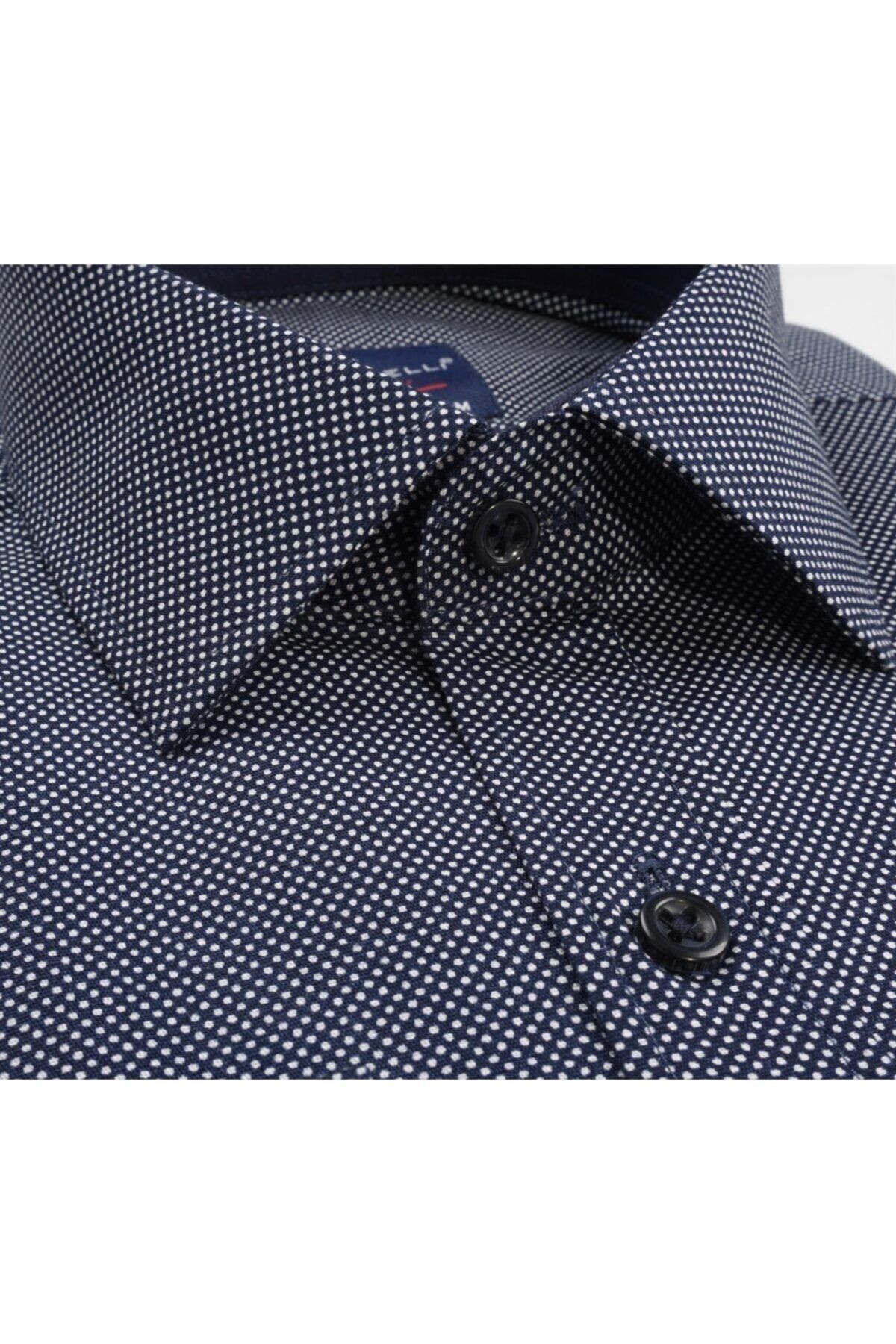 Slim Fit Baskılı Likralı Erkek Gömlek