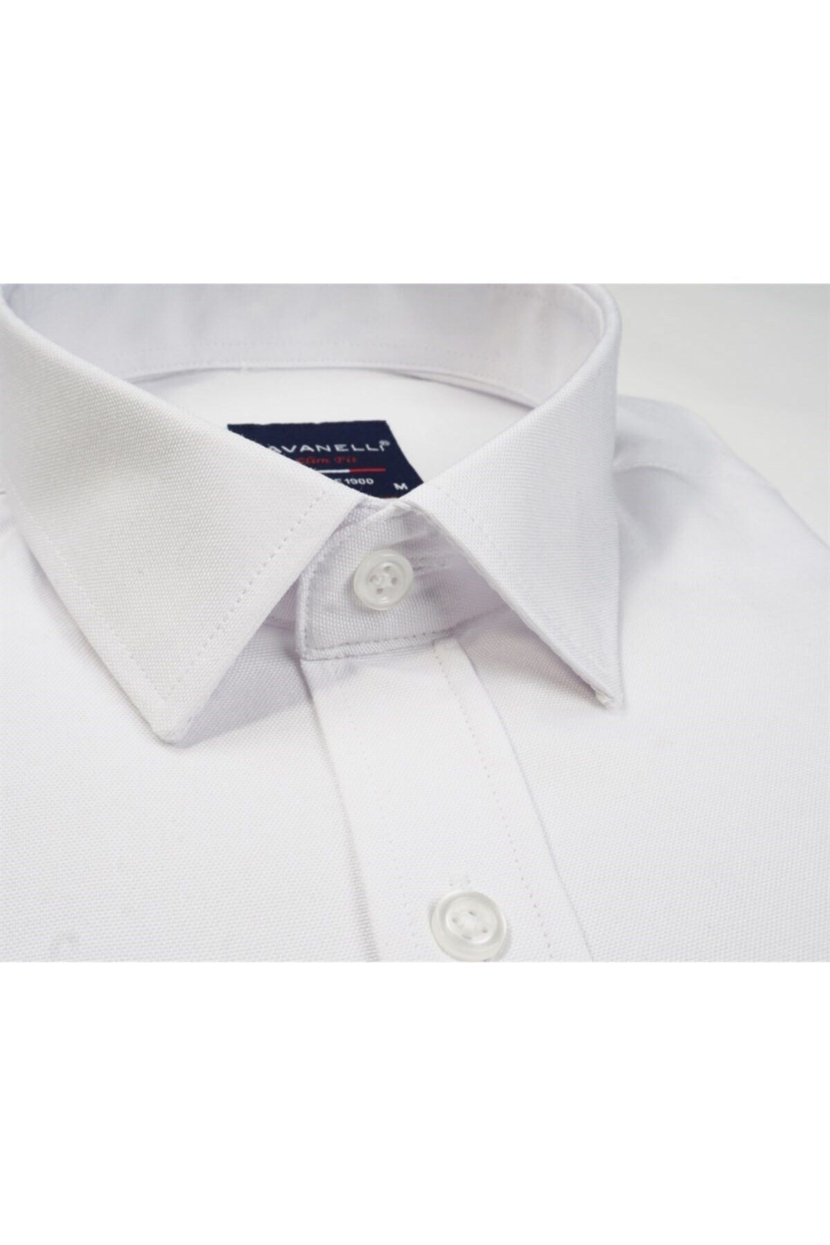 Erkek Beyaz Slim Fit Şambre Ve Oxford Erkek Gömlek