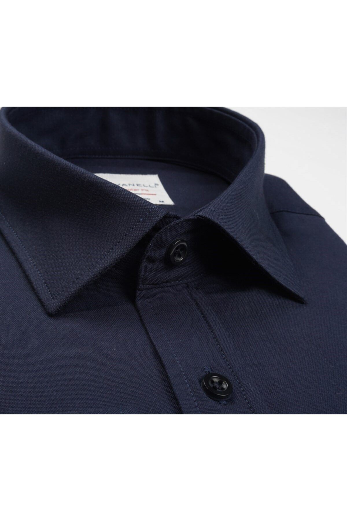 Erkek Lacivert Regular Fit Şamre Ve Oxford Gömlek