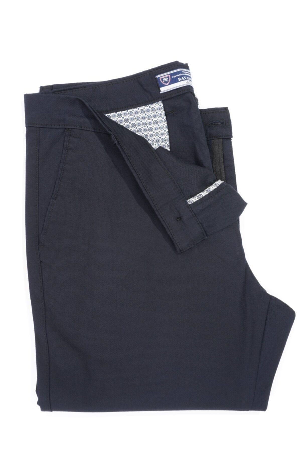 Erkek Siyah Regular Fıt Gabardin Pantolon