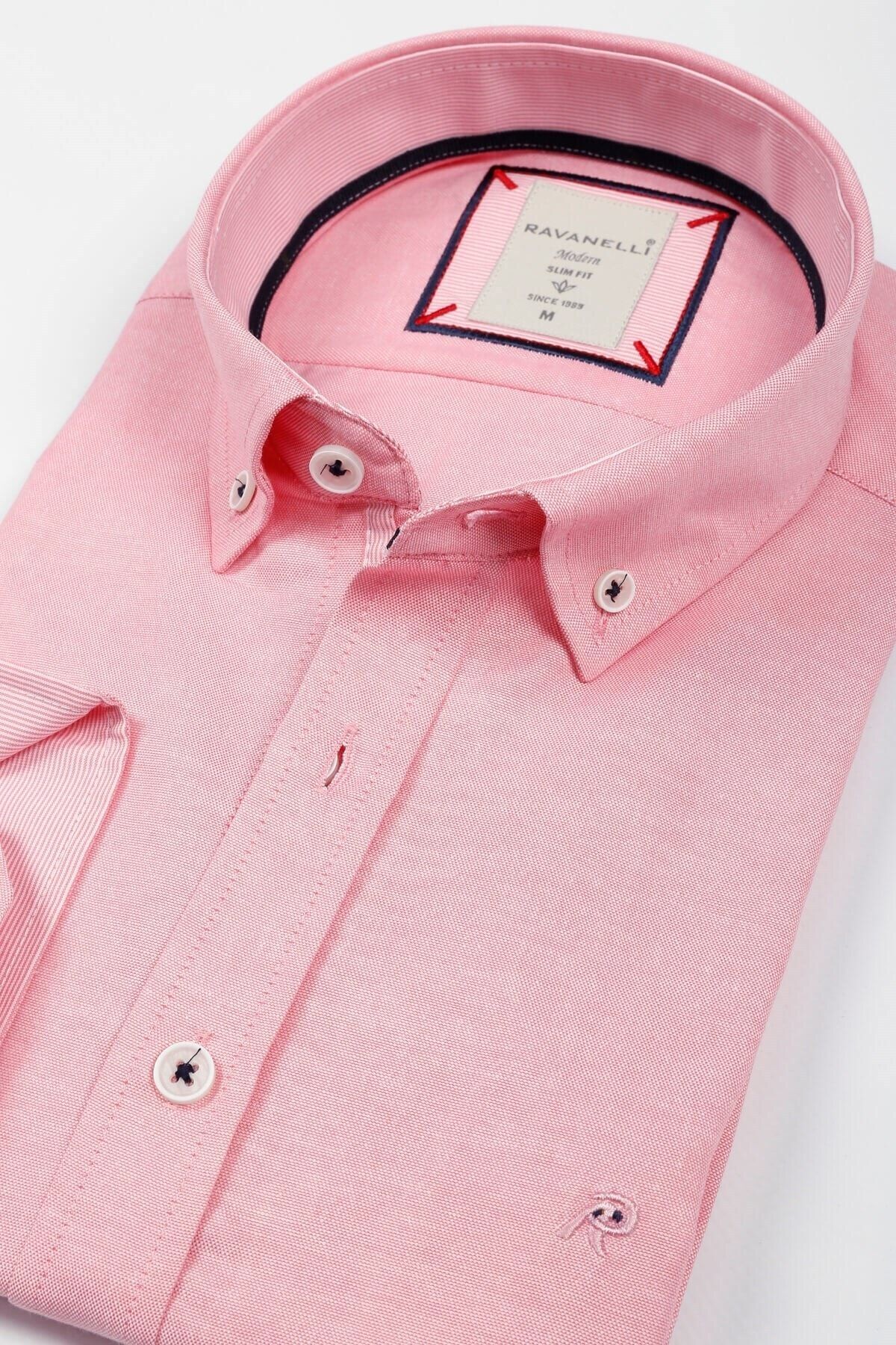 Pembe Slim Fit Gömlek