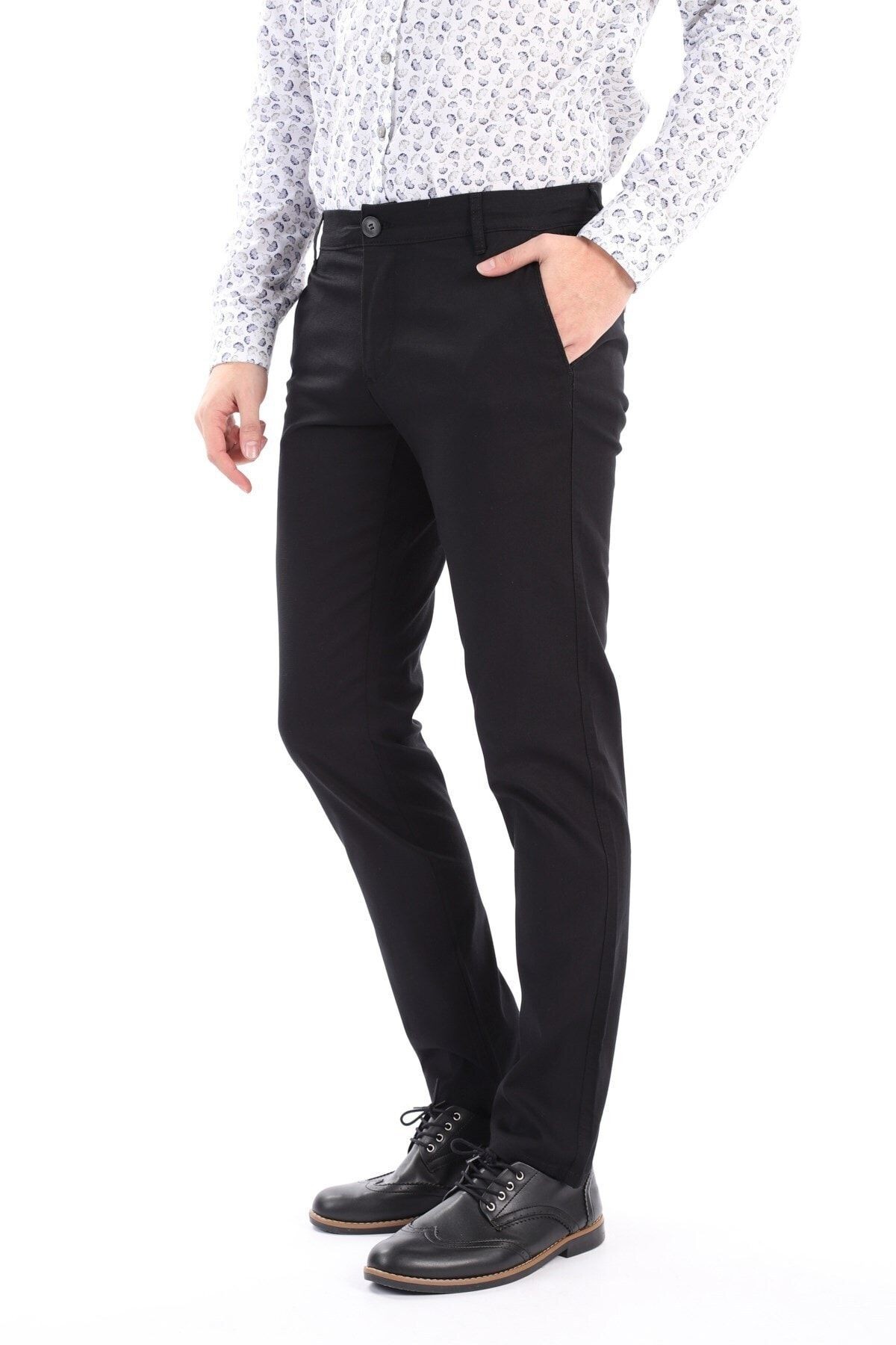 Erkek Lacivert Chıno Regular Fit Pantolon