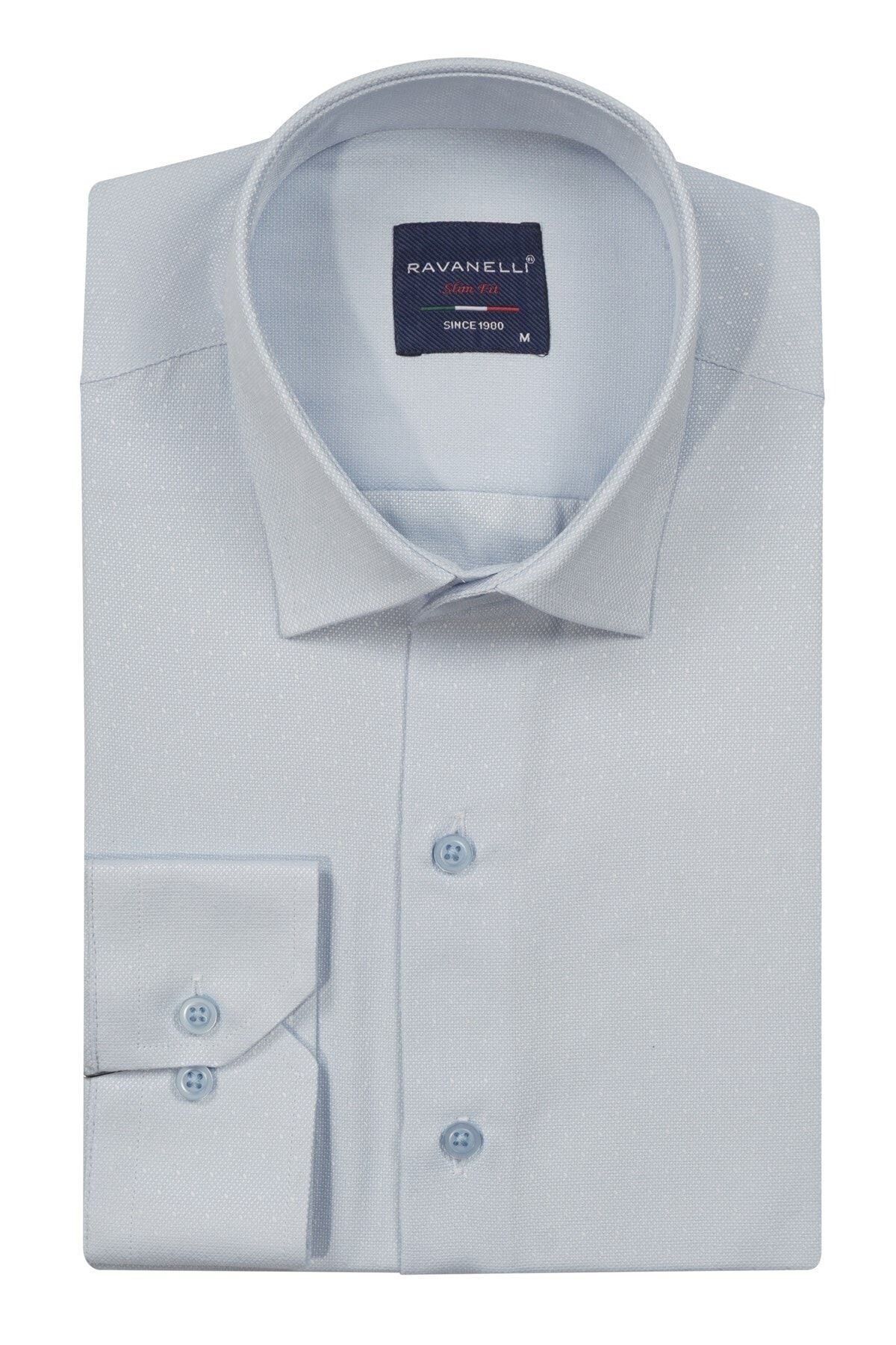 Slim Fit Armürlü Erkek Gömlek