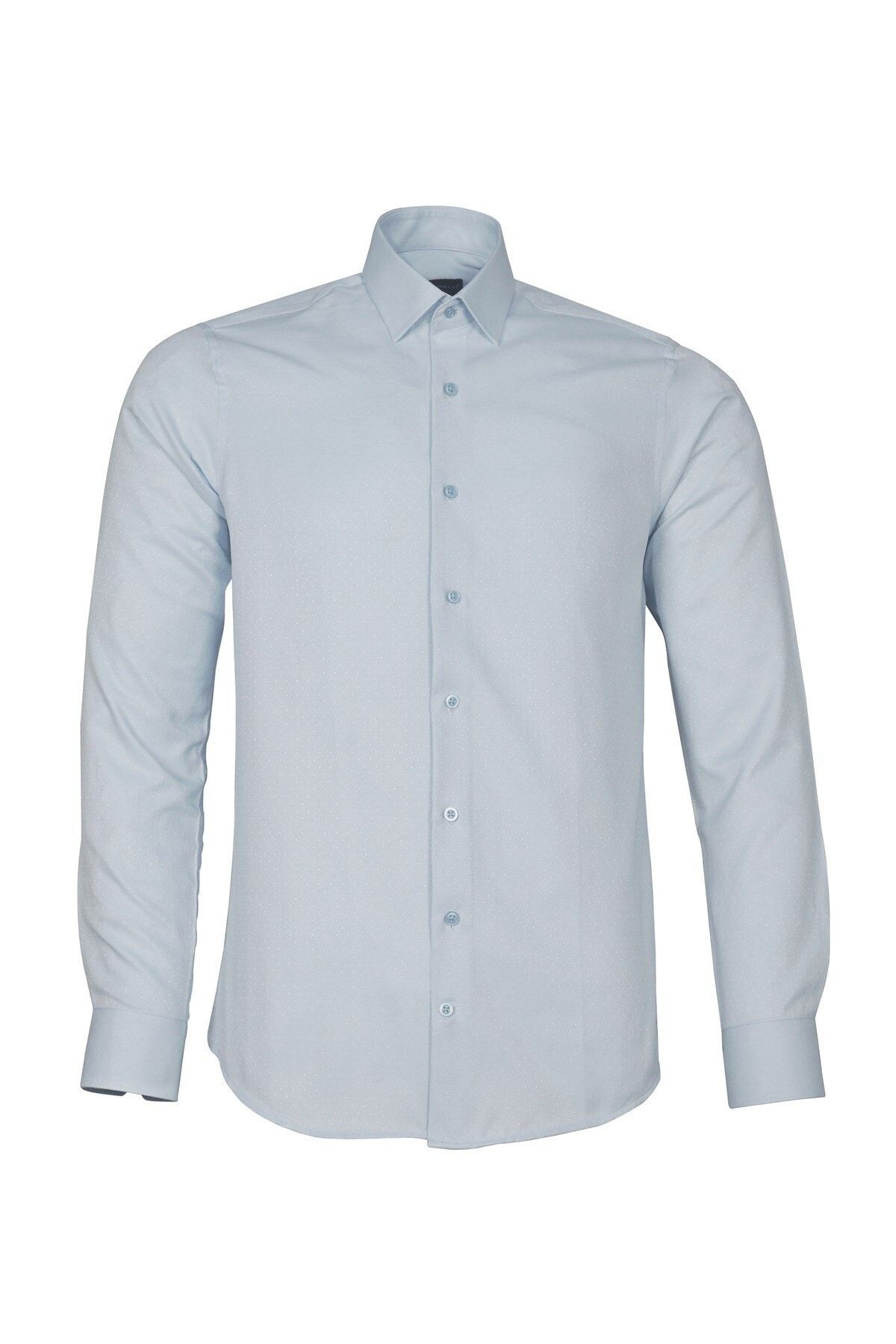 Slim Fit Armürlü Erkek Gömlek
