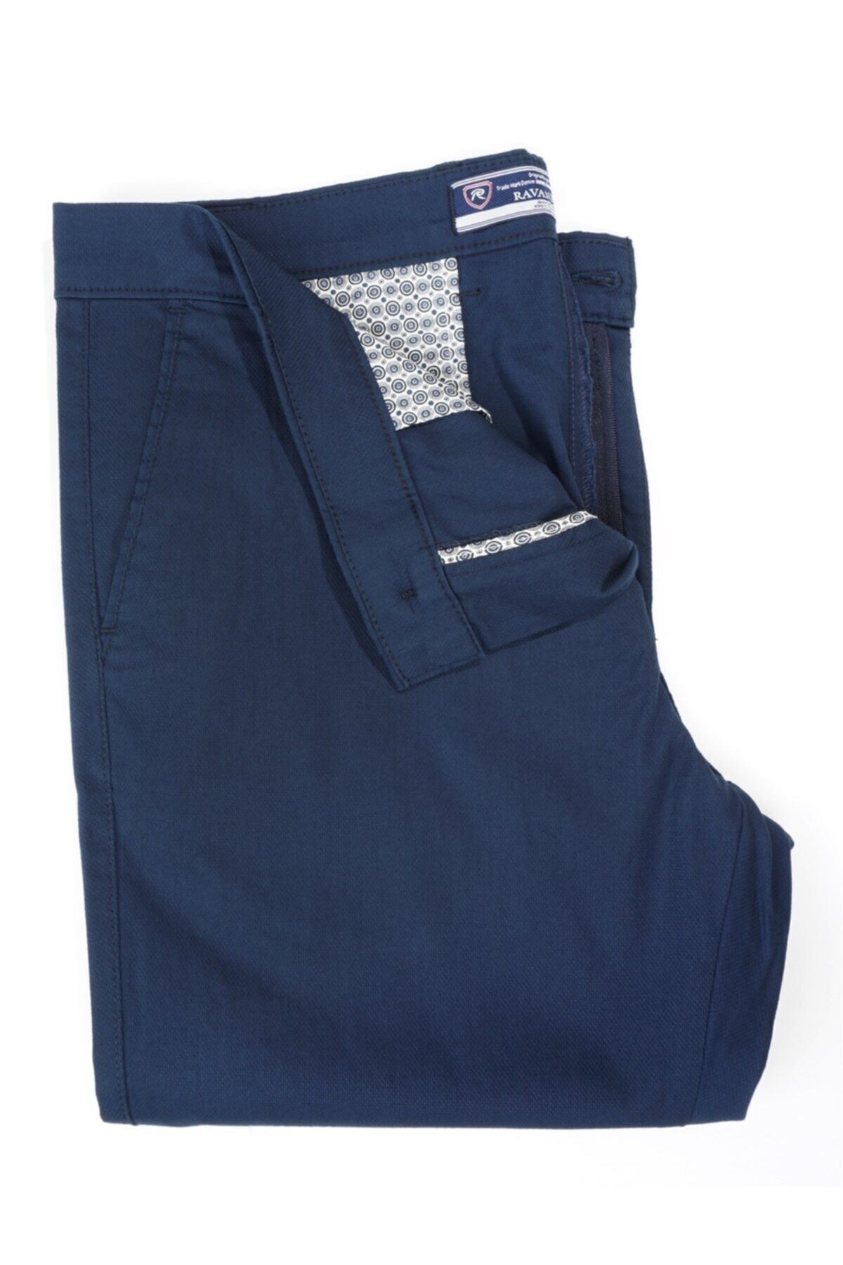 Erkek Lacivert Regular Fıt Gabardin Pantolon