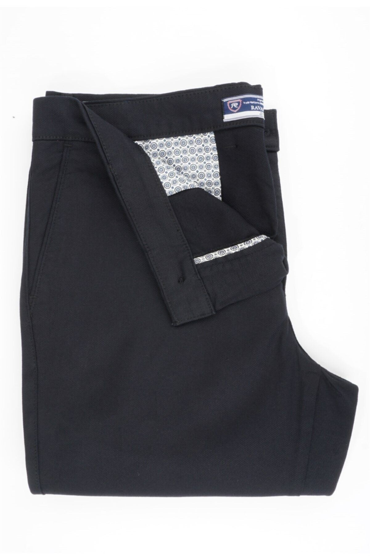 Erkek Lacivert Regular Fıt Gabardin Pantolon
