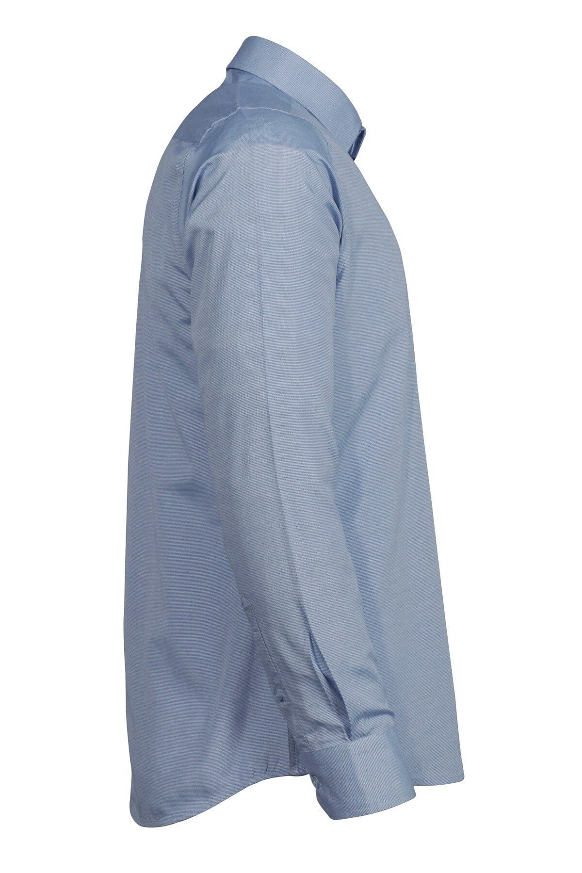 Erkek Slim Fit Armürlü Gömlek
